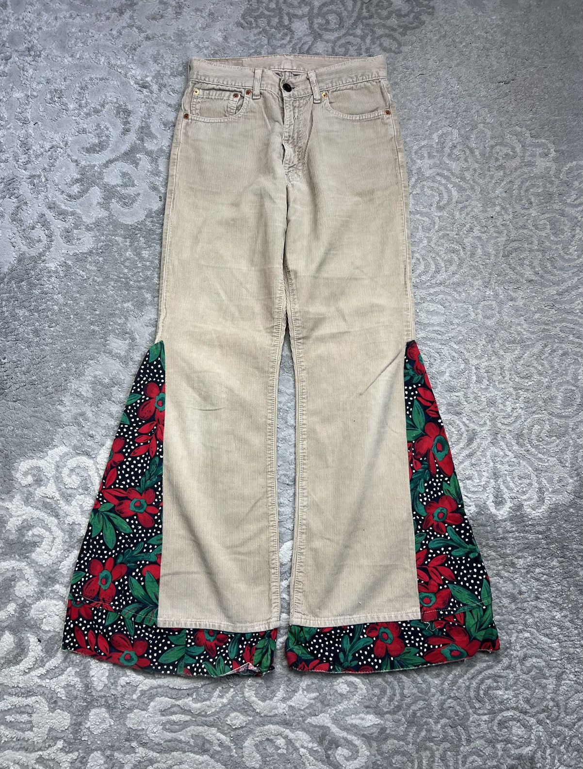 Levi's Unique Levi's White Tab Corduroy Pants Size 26" / US 2 / IT 38 - 3 Thumbnail