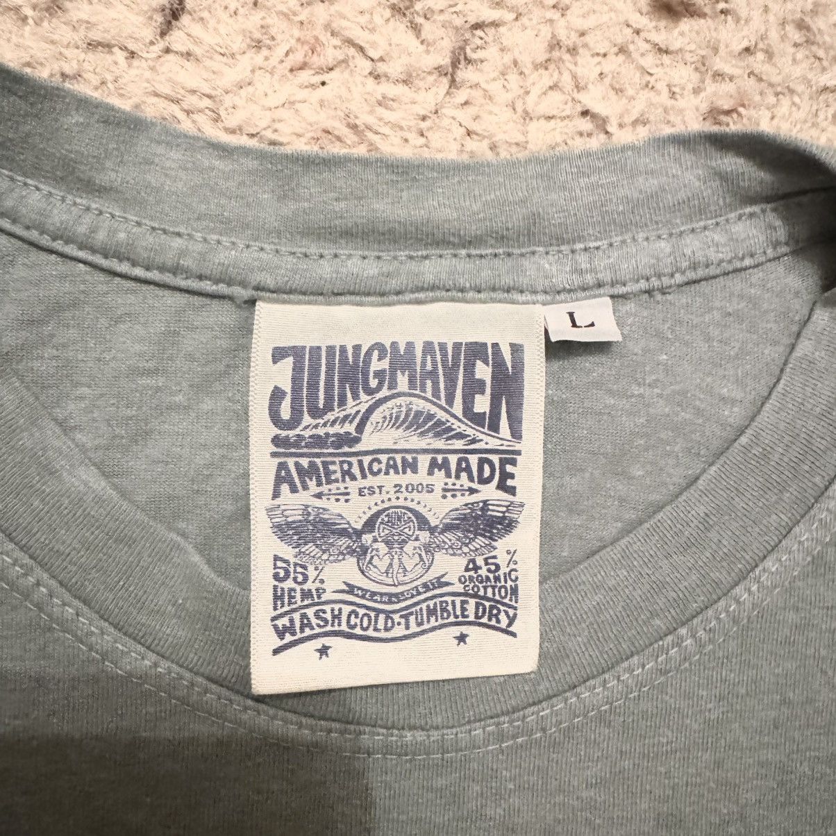 Jungmaven Jungmaven Moss Green Luck Rolling Papers Tee L Size US L / EU 52-54 / 3 - 7 Thumbnail