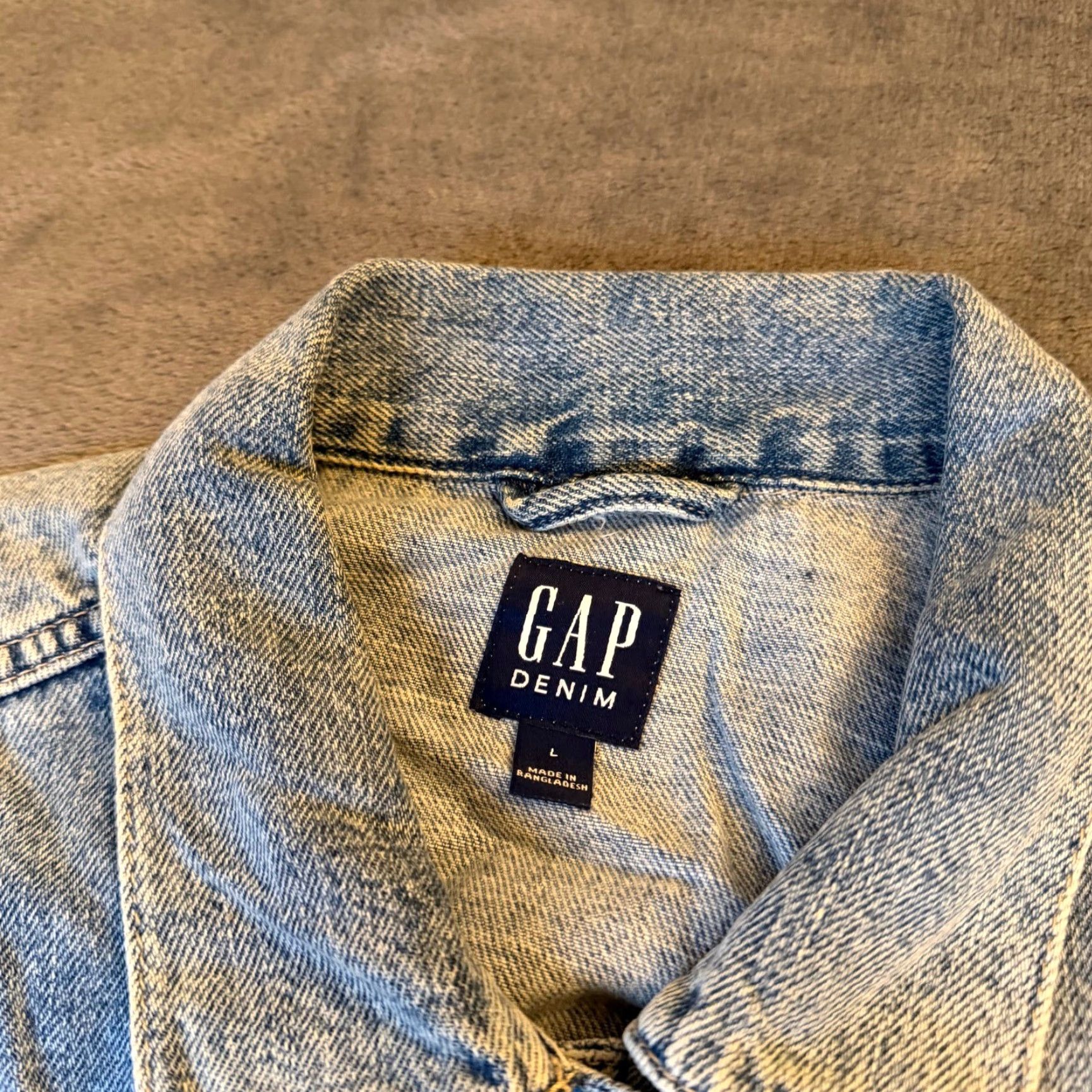 Gap GAP Jacket Denim Trucker Light Wash Classic Button Front Women L Blue Regular Size L / US 10 / IT 46 - 3 Thumbnail
