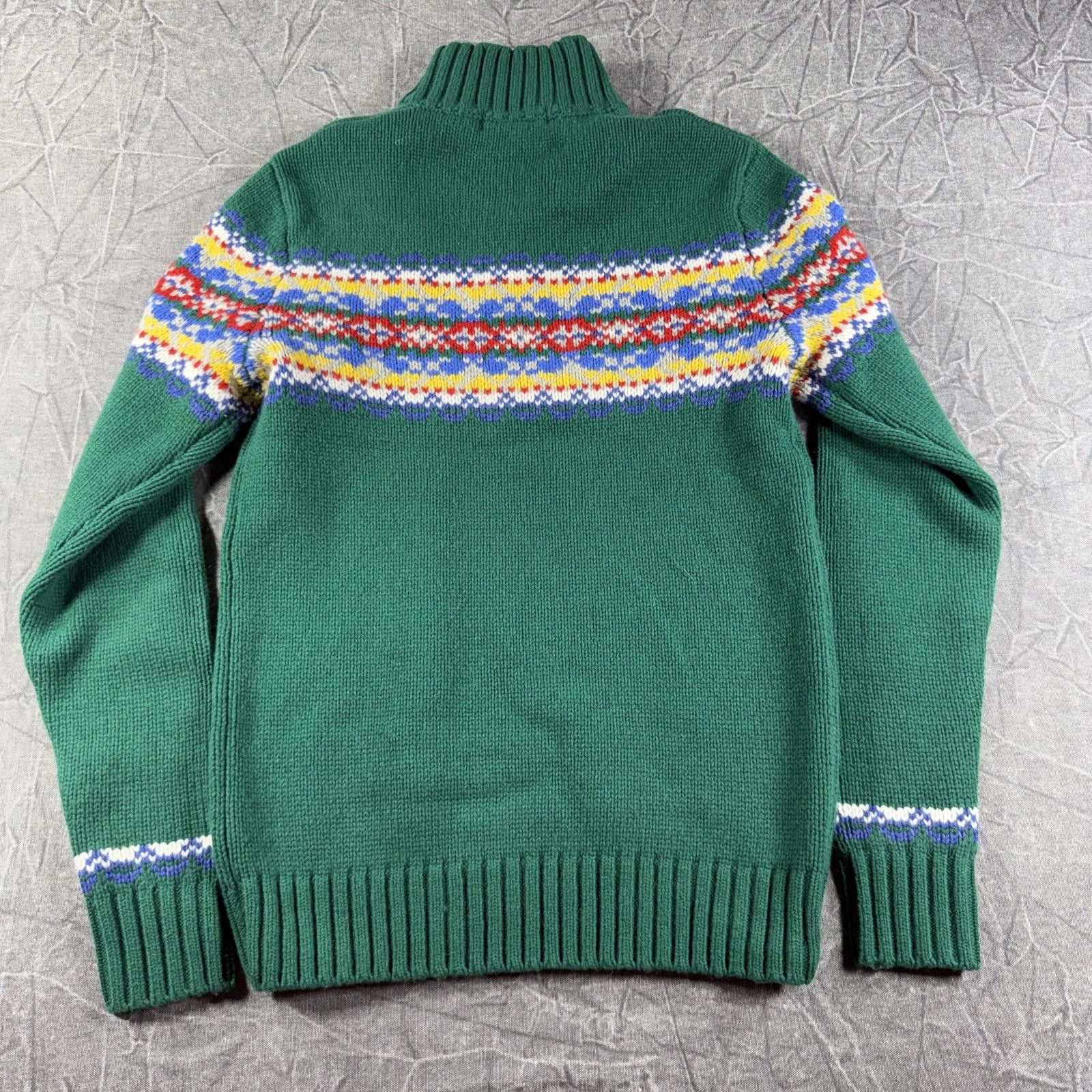 Boden Boden Sweater Men's XS Green 1/4 Zip Wool Holiday Size US XS / EU 42 / 0 - 8 Thumbnail