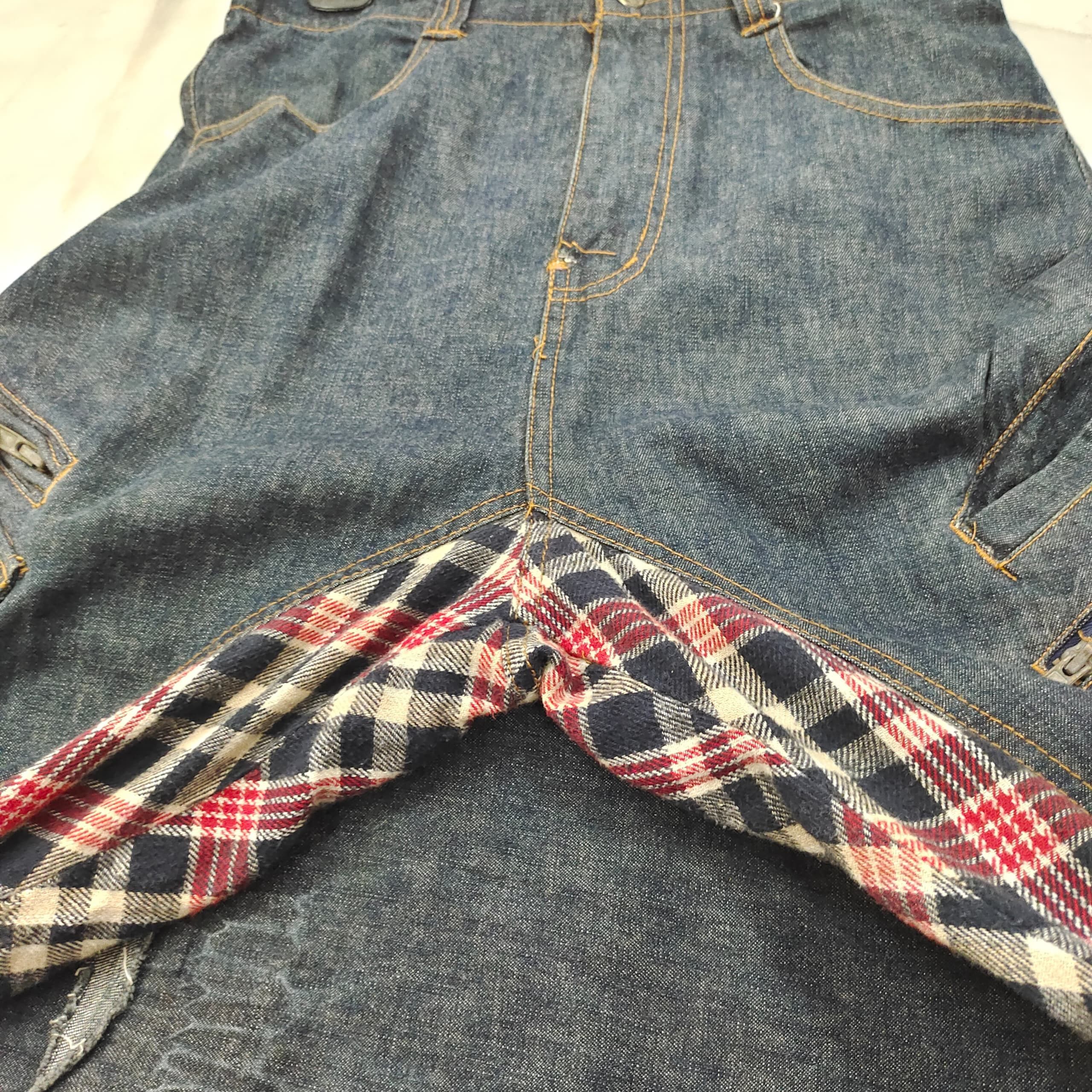 Kapital × Undercover × Yohji Yamamoto RARE UNIQUE WIDE LEG DENIM JEANS PANT RARE DESIGNED JEANS Size US 29 - 5 Thumbnail
