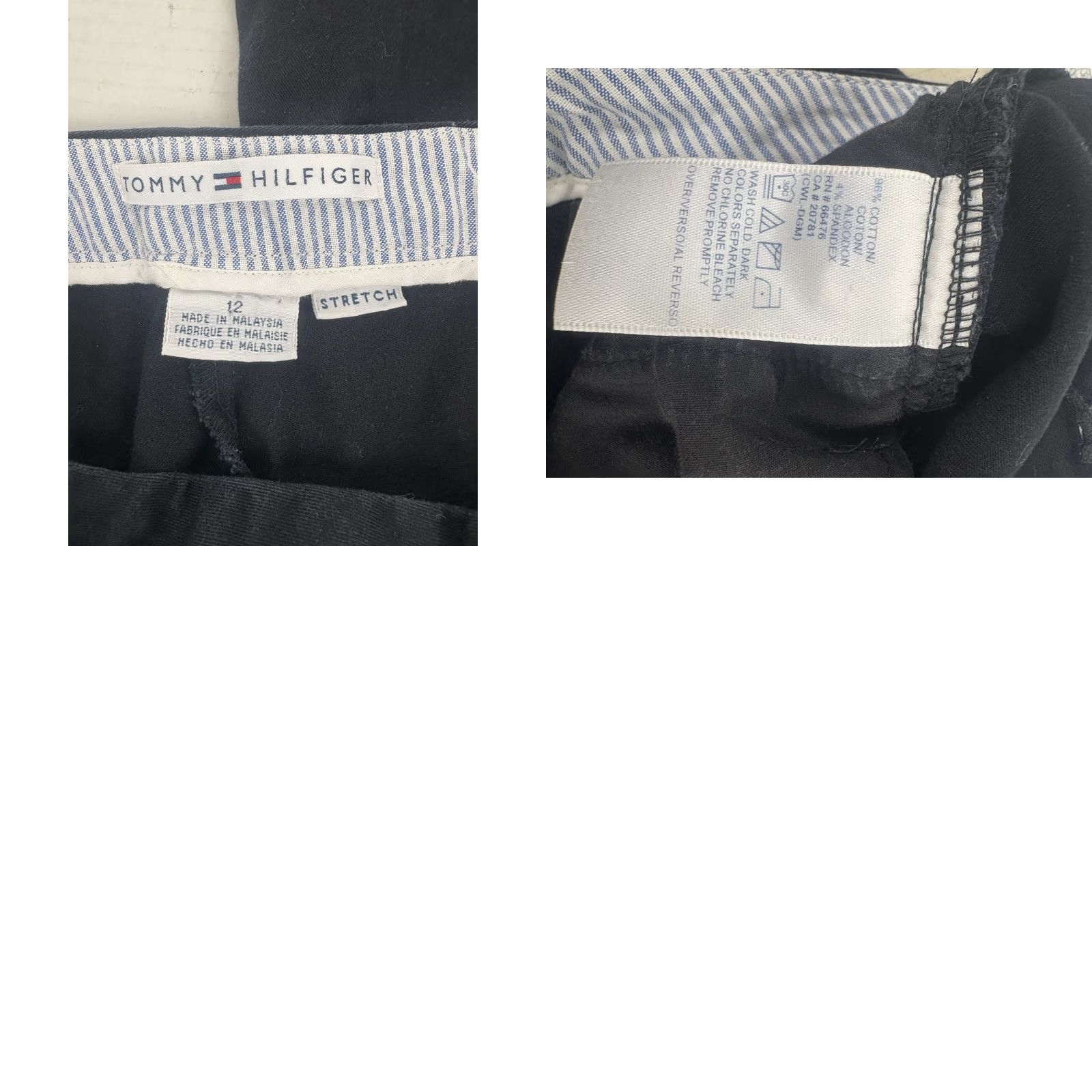 Tommy Hilfiger Tommy Hilfiger Black Cropped Pants Women's Size 12 Casual Workwear 90s Size 34" / US 12 / IT 48 - 8 Thumbnail