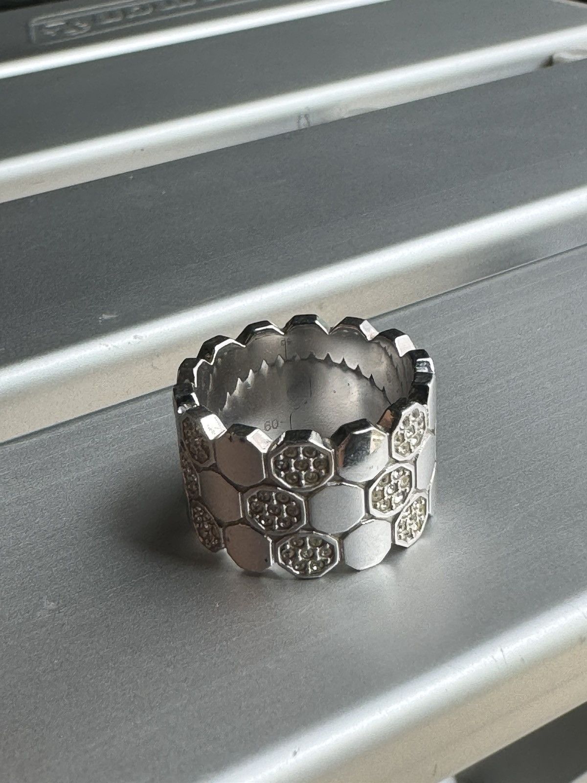 Sterling Silver × Swarovski SWAROVSKI LAKE OF SHIMMER SILVER RING SIZE 8.5US 18mm Size ONE SIZE - 1 Thumbnail