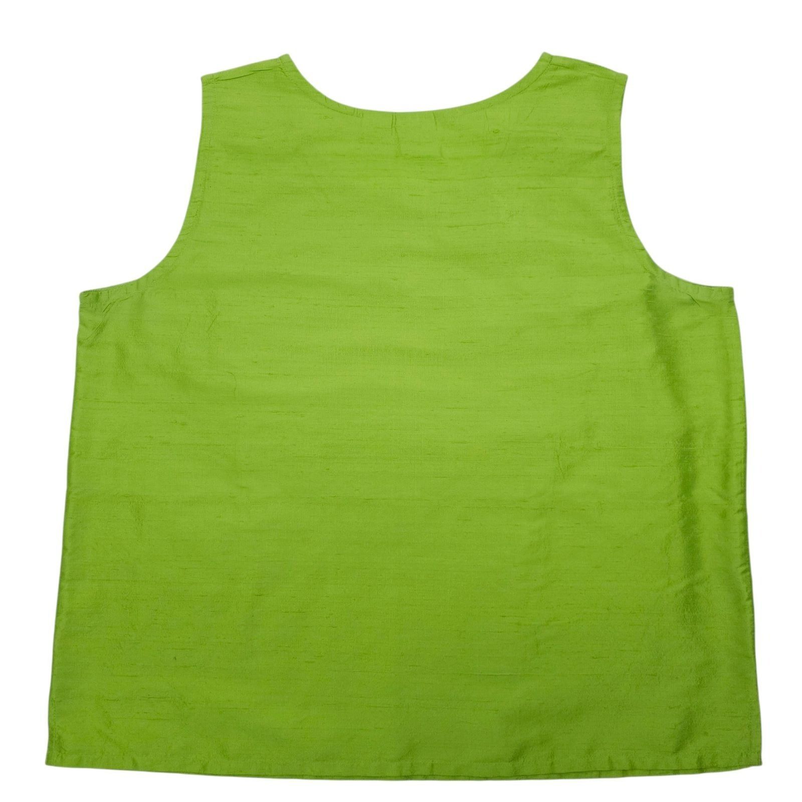 Other Bleu Bayou Jacket Tank 2pc Set L Lime Green Silk Sequin Size L / US 10 / IT 46 - 11 Thumbnail