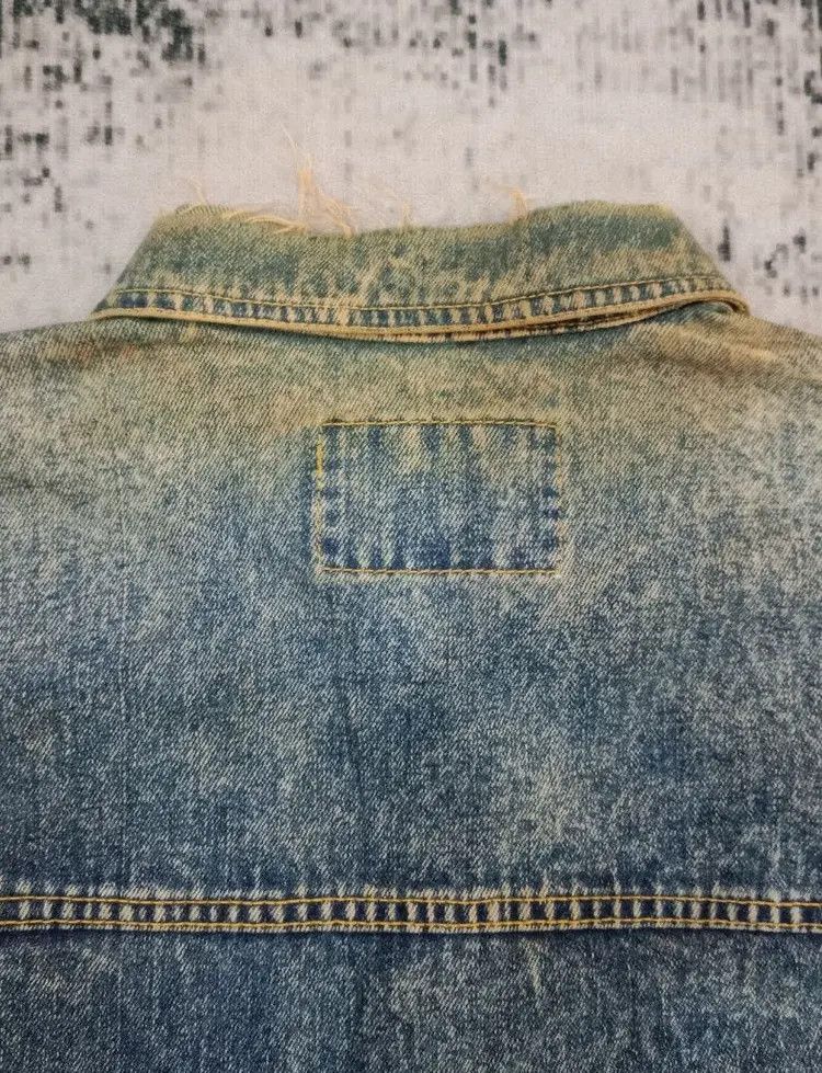 Japanese Brand Vintage OH! FLASH Faded Distressed Oeiflasi Denim Jacket Size US S / EU 44-46 / 1 - 19 Thumbnail