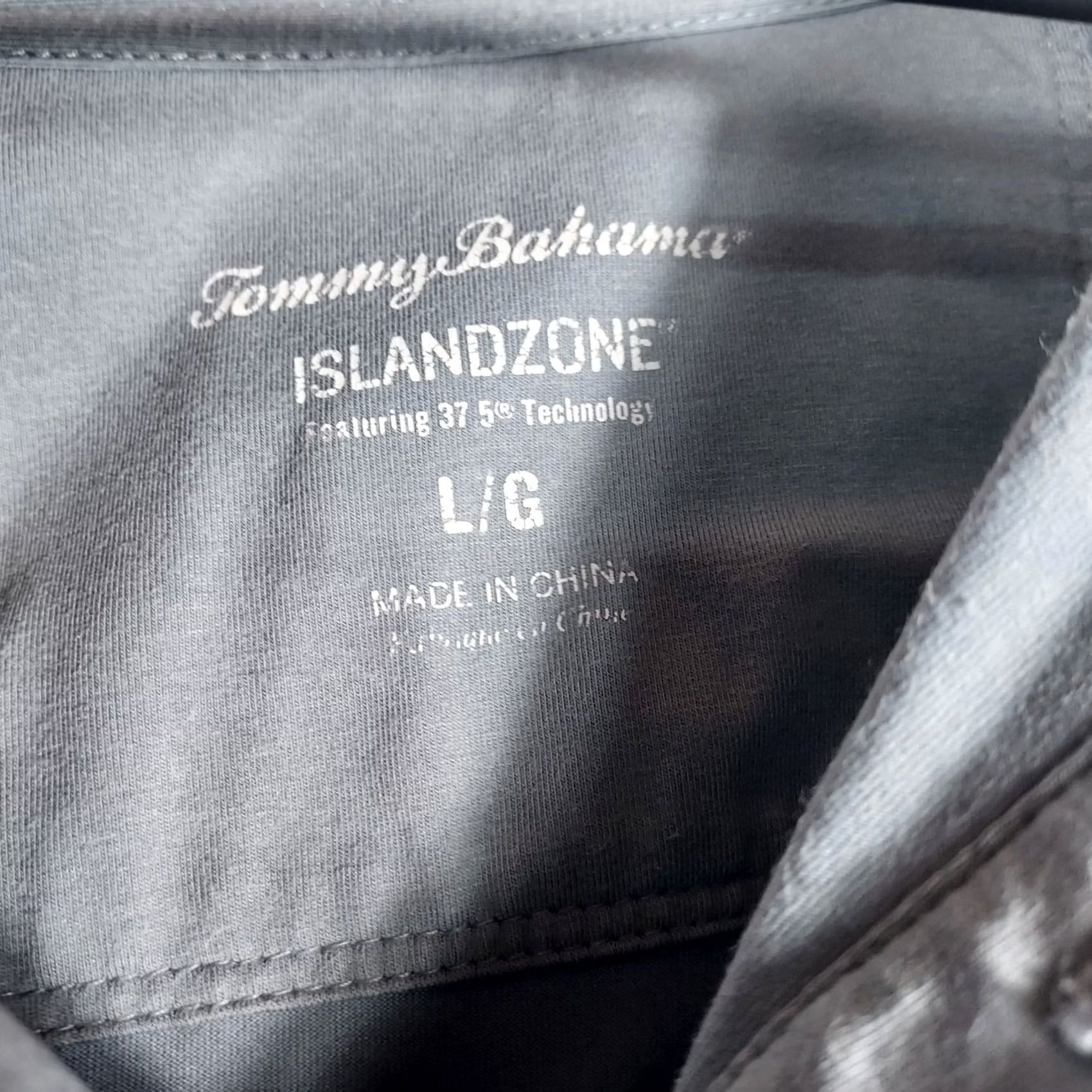 Tommy Bahama Tommy Bahama IslandZone Performance Polo Shirt Mens L Breathable 37.5 Tech Gray Short Sleeve Casual Golf Shirt Size US L / EU 52-54 / 3 - 6 Thumbnail