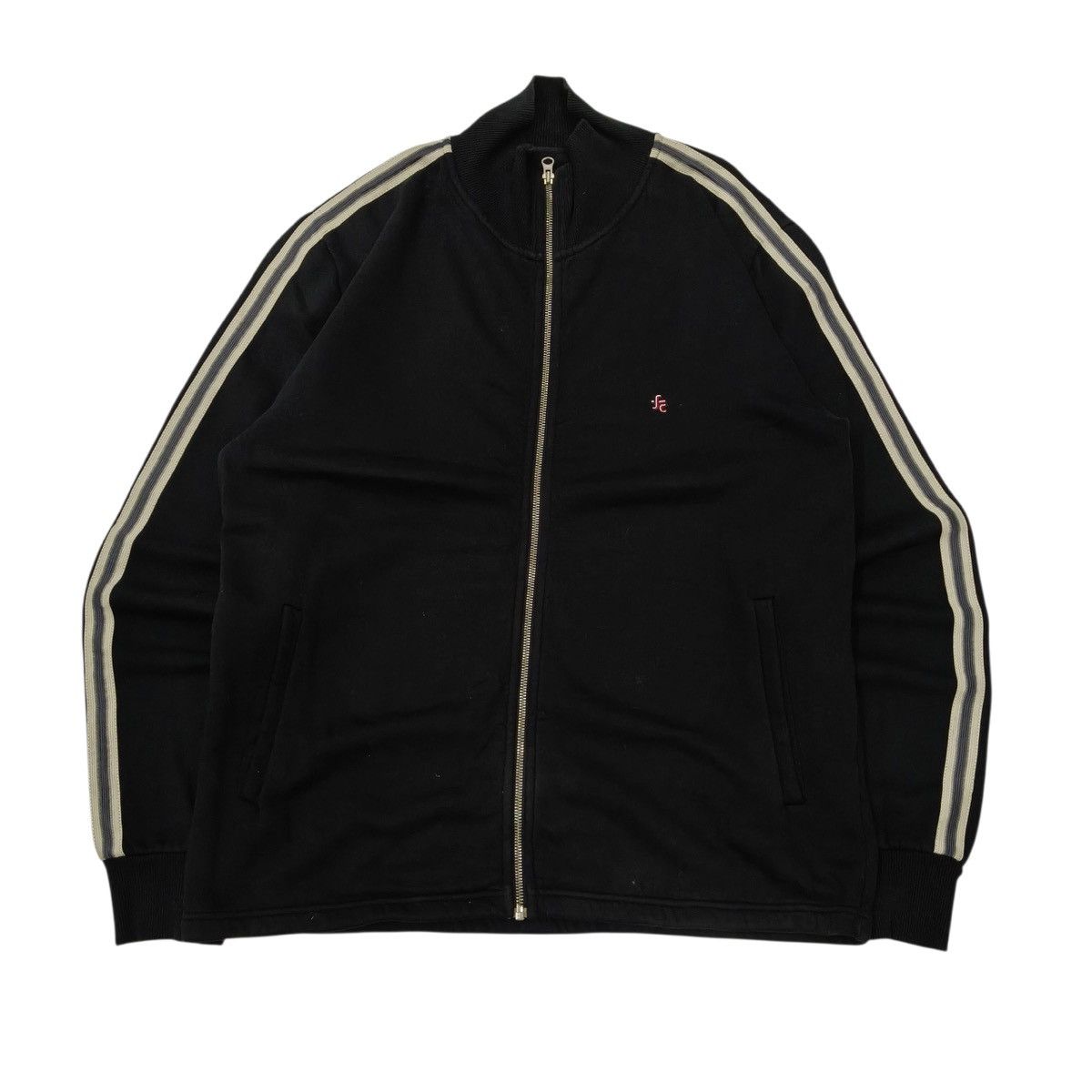 Vintage Y2K French Connection Track Jacket Stripe Sleeve