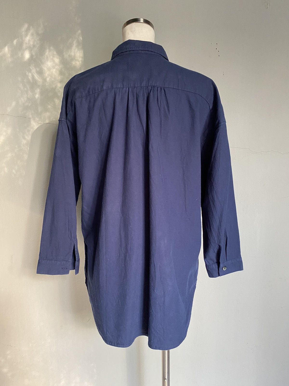 Japanese Brand Sabbatum Dark blue collared shirt Size M / US 6-8 / IT 42-44 - 20 Thumbnail