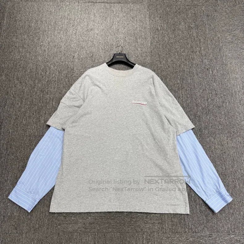 Balenciaga Balenciaga Coke Printed Fake Two-Piece Long Sleeve Size US M / EU 48-50 / 2 - 1 Thumbnail