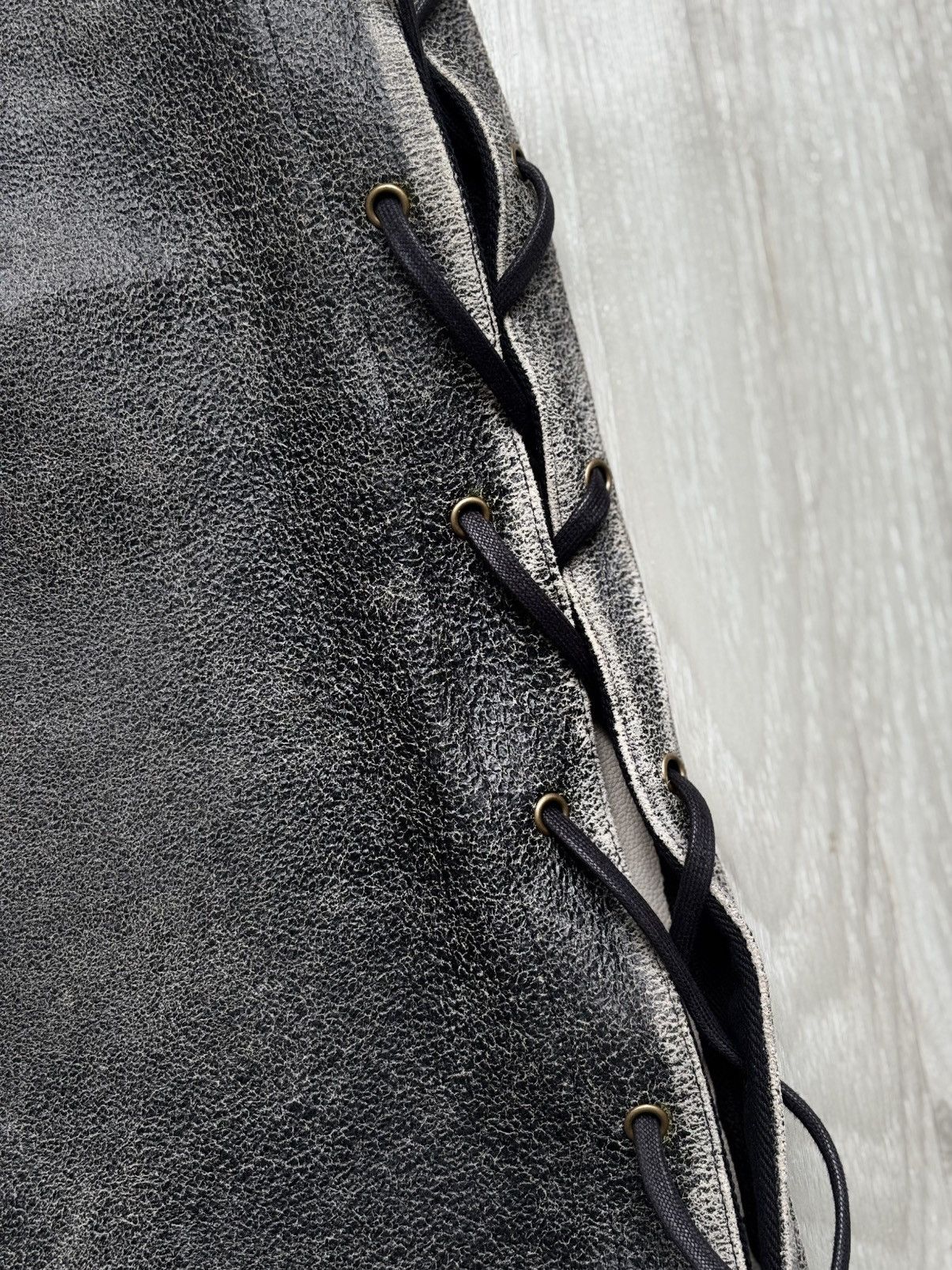Japanese Brand Admix leather flare pants Size US 28 / EU 44 - 4 Thumbnail