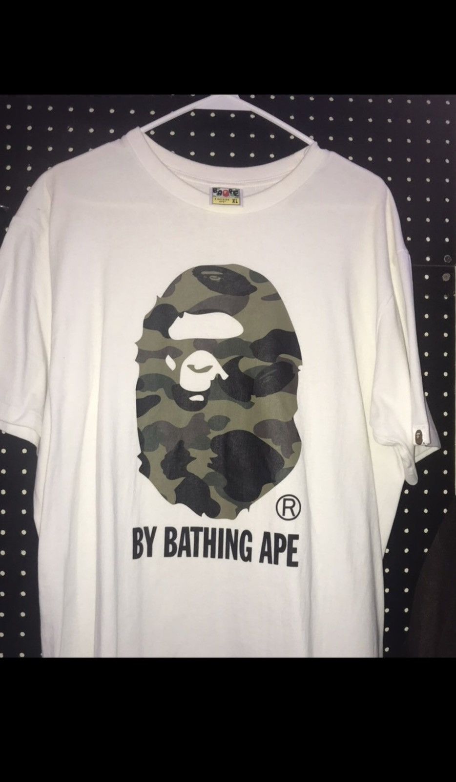 image of Bape 1St Camo By Bathing Ape Tee in White, Men's (Size XL)