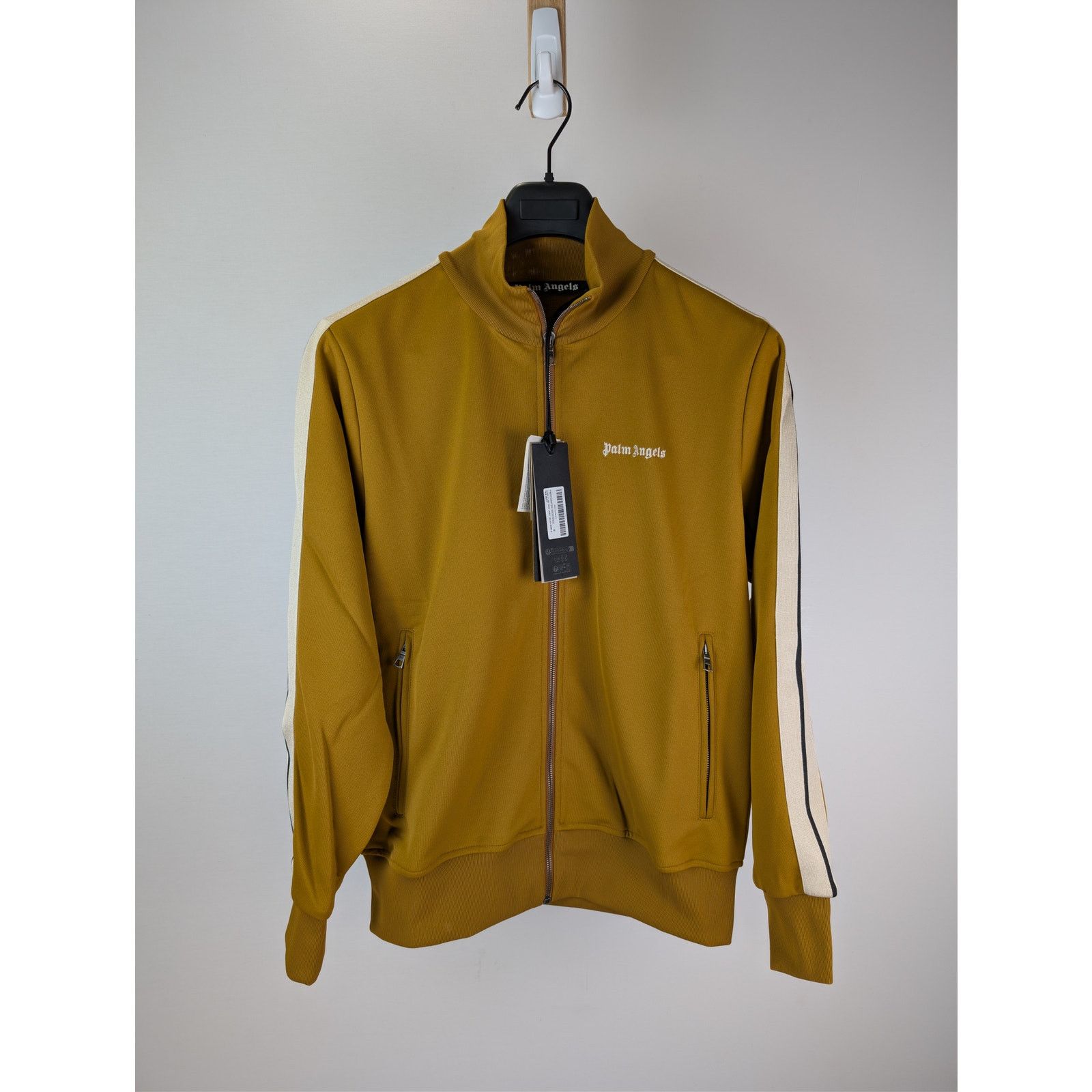 Palm Angels o1rshd1 Classic Logo Track Jacket in Golden Brown / Mustard Size US XL / EU 56 / 4 - 2 Thumbnail