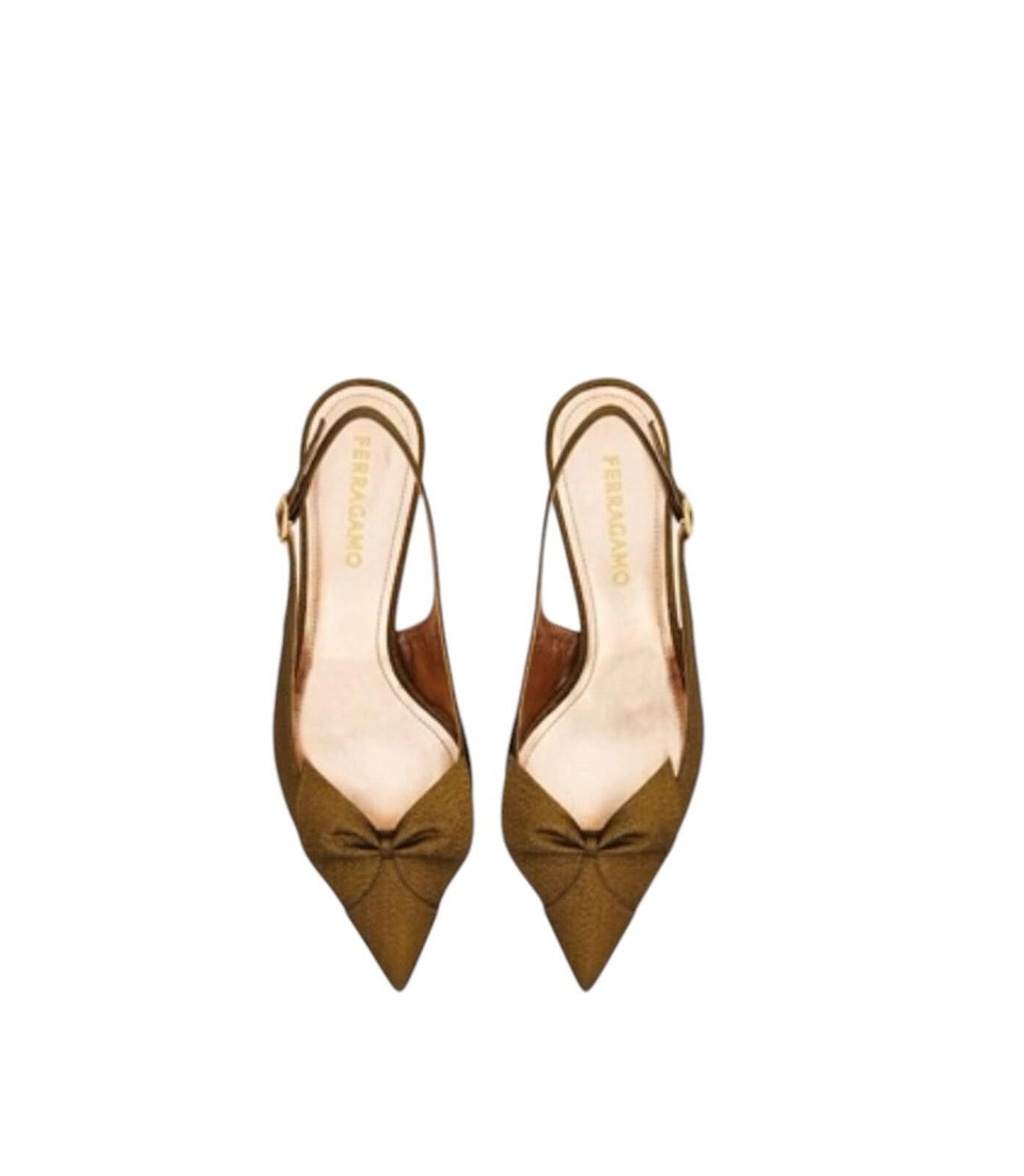 Salvatore Ferragamo Ferragamo Soft Bow Slingback Pump Size ONE SIZE - 3 Thumbnail
