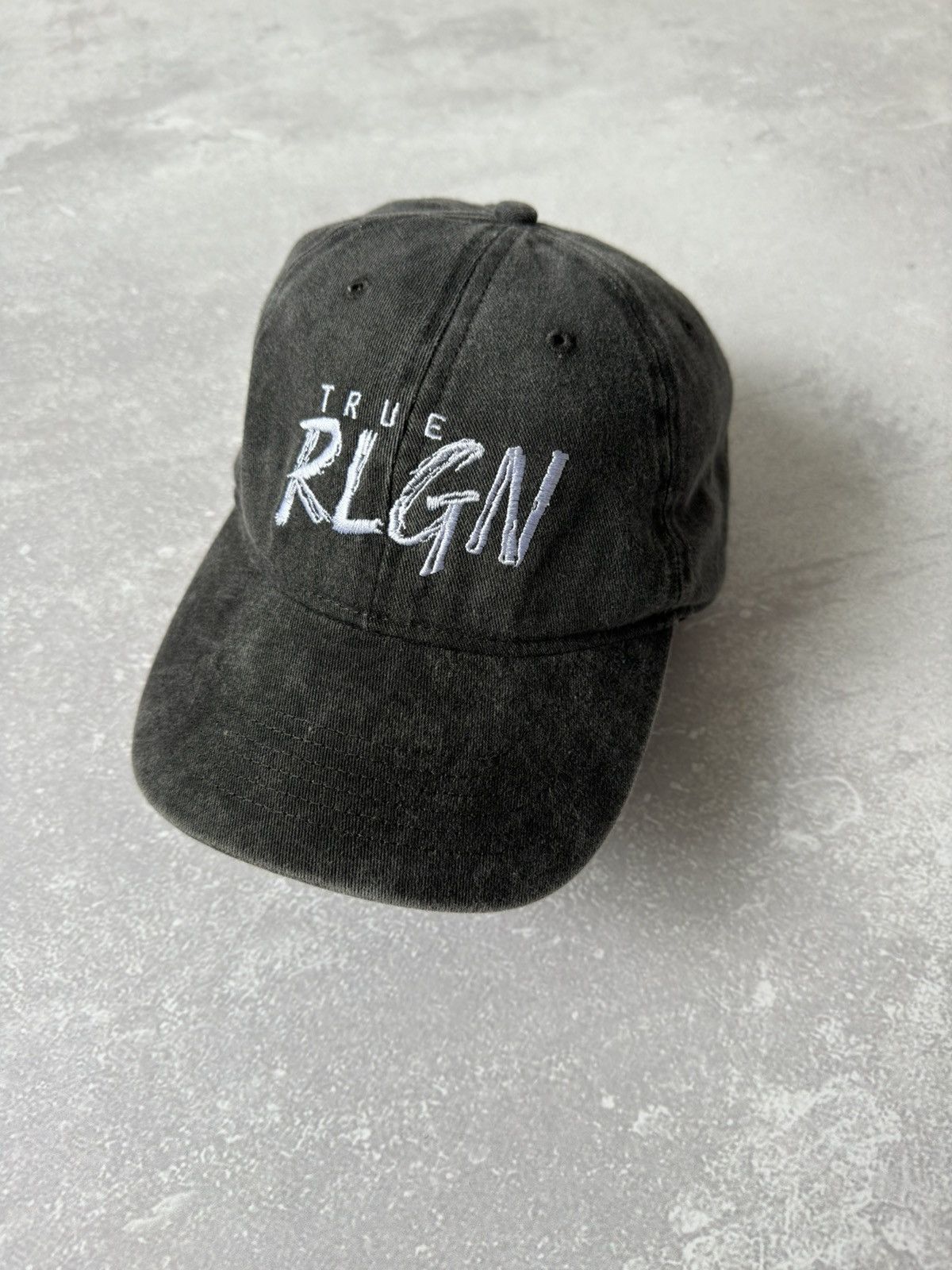 Japanese Brand × True Religion True Religion Garment Dyed Gray Denim Cap Hats Size ONE SIZE - 2 Thumbnail