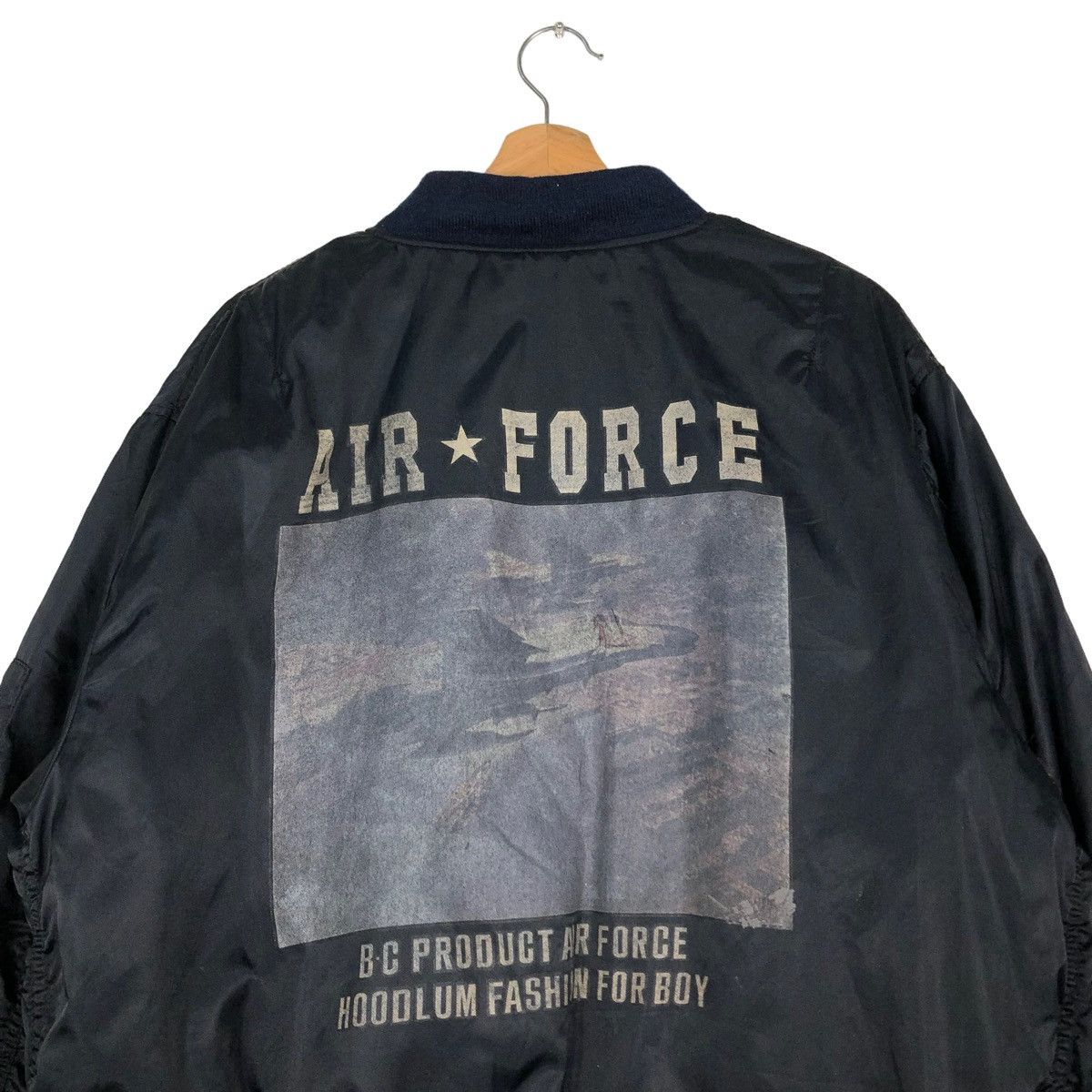 Japanese Brand 🔥RIOT RIOT AIR FORCE FLY BOMBER JACKET MIKITARY BIG LOGO Size US M / EU 48-50 / 2 - 2 Thumbnail