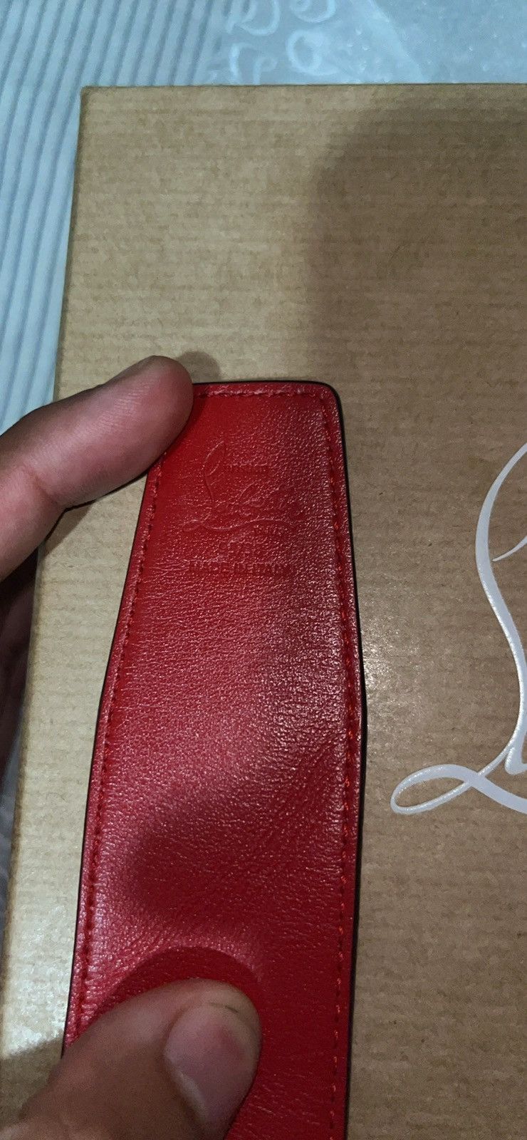 Christian Louboutin Happy Rui CL logo belt Size 38 - 5 Thumbnail