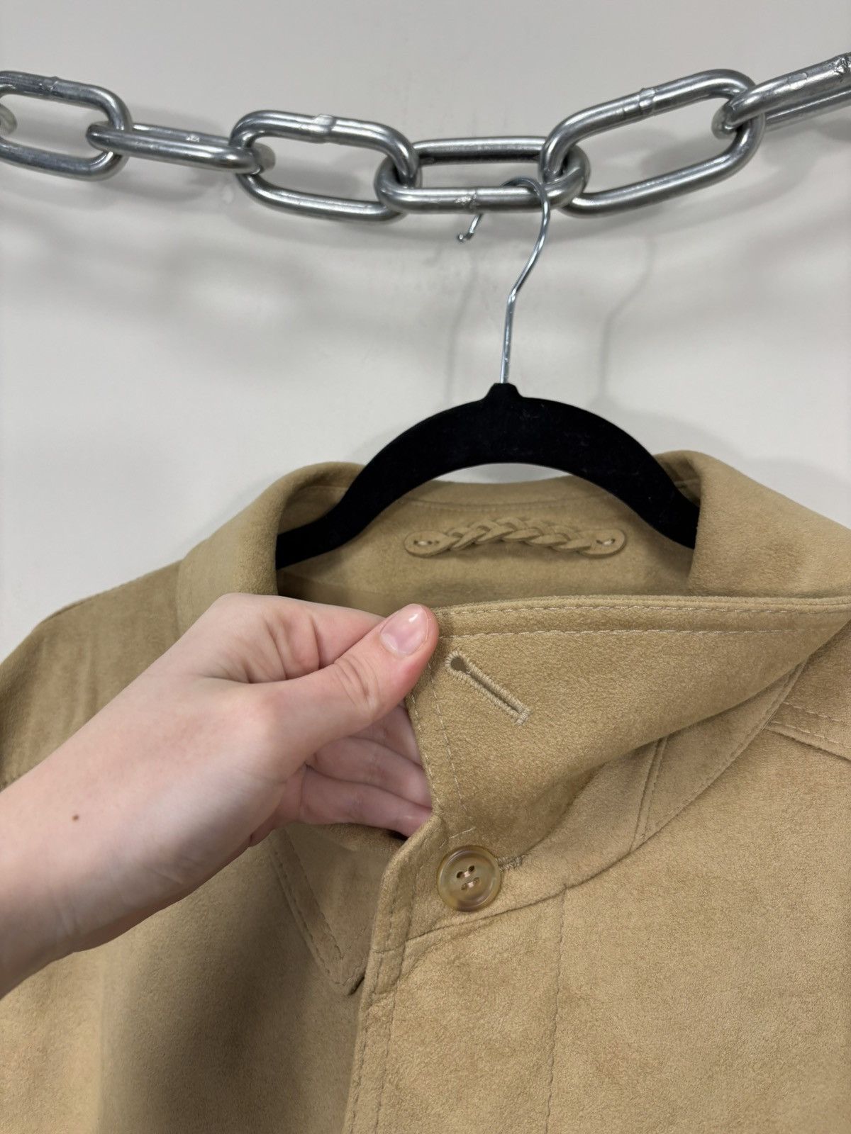 Schneiders Schneiders Salzburg Men’s Camel Alcantara Belted Long Coat Size US L / EU 52-54 / 3 - 6 Thumbnail