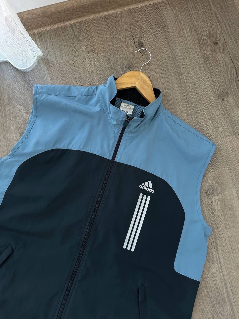 Adidas × Vintage Vintage Adidas Blue Nylon Sportswear West Size US L / EU 52-54 / 3 - 6 Thumbnail