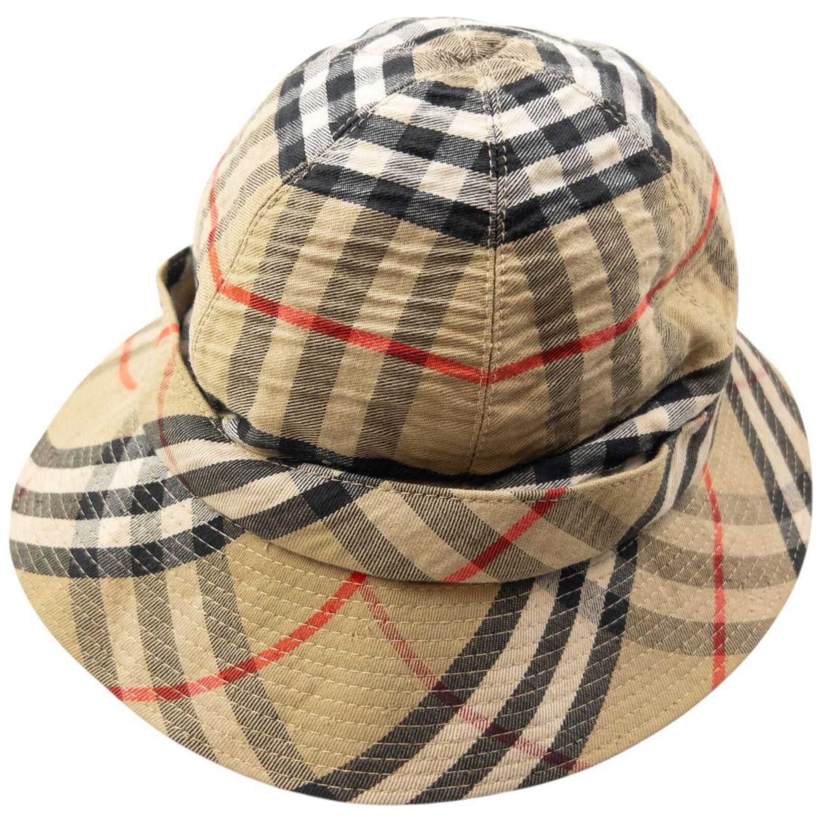 Burberry Vintage 80s Burberry Nova Check Bucket Hat Size M Size ONE SIZE - 3 Thumbnail