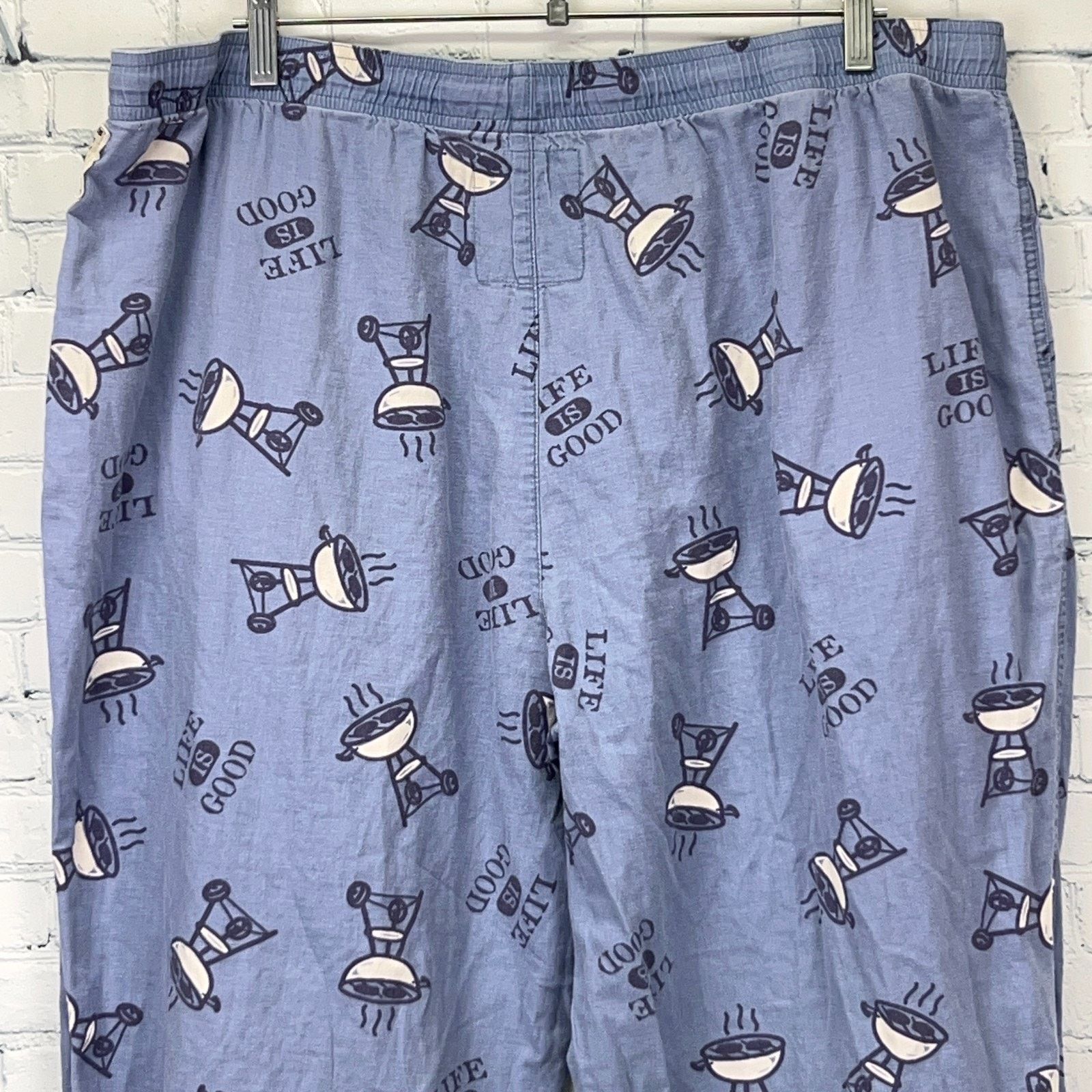 Life is Good Life is Good Sleep Lounge Pants Charcoal BBQ Grill Blue L Size US 42 / EU 58 - 7 Thumbnail