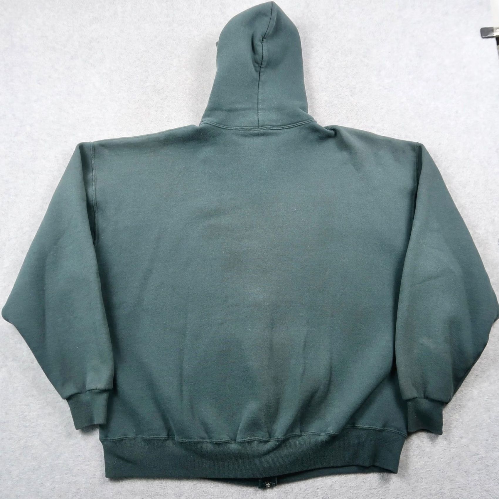 Russell Athletic VINTAGE Russell Athletic Hoodie Sweatshirt Mens XXL Green Full Zip Blank 90s Size US XXL / EU 58 / 5 - 2 Thumbnail