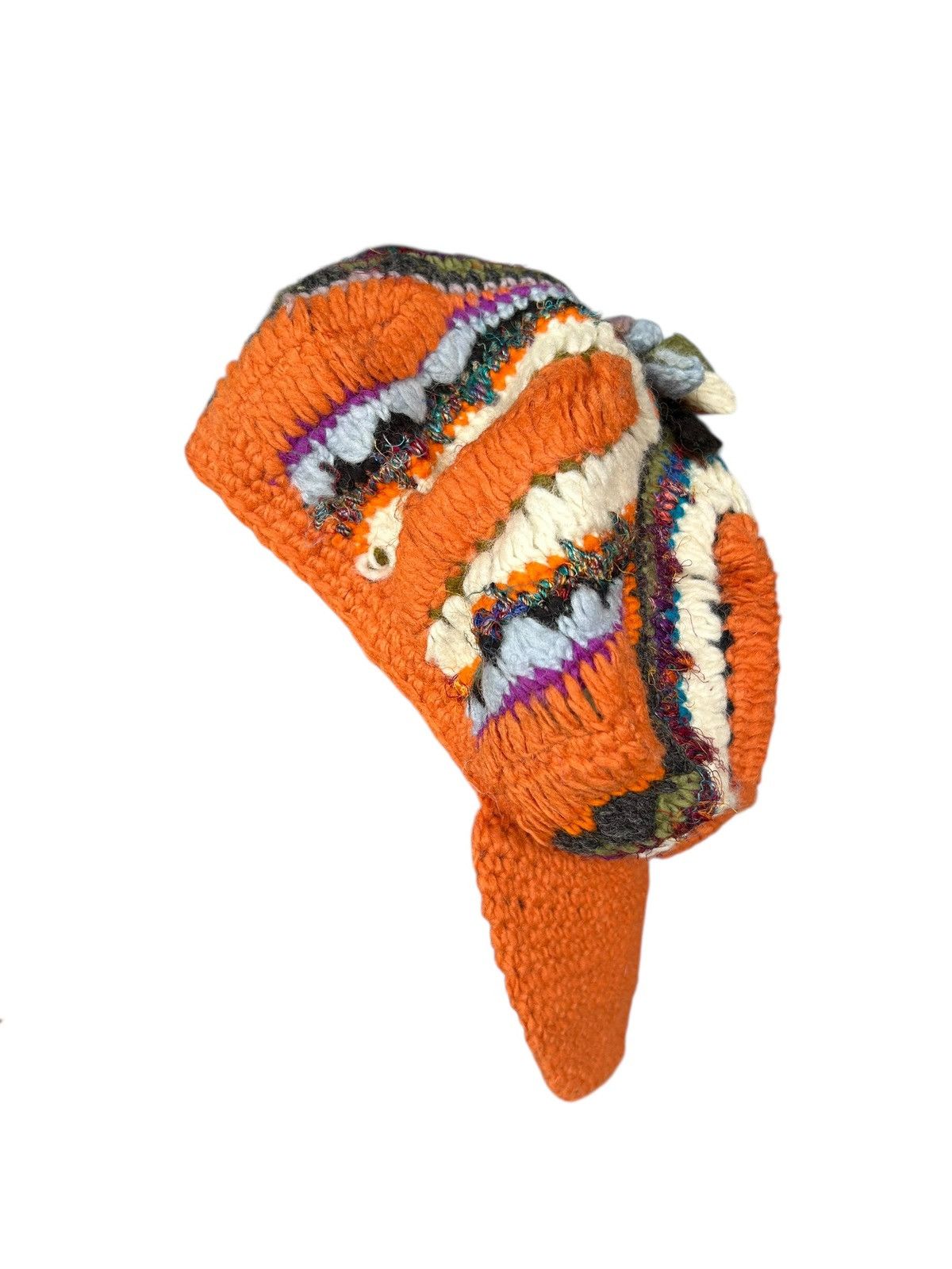 Japanese Brand × Kapital × Vintage Rare Crochet Knitted Handmade Custom Japanese Style big Hats Size ONE SIZE - 2 Thumbnail