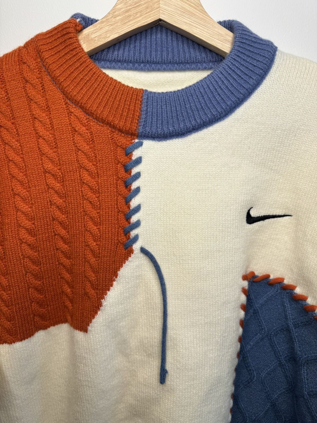 Nike Swoosh Knit Sweatshirt Size M / US 6-8 / IT 42-44 - 3 Thumbnail