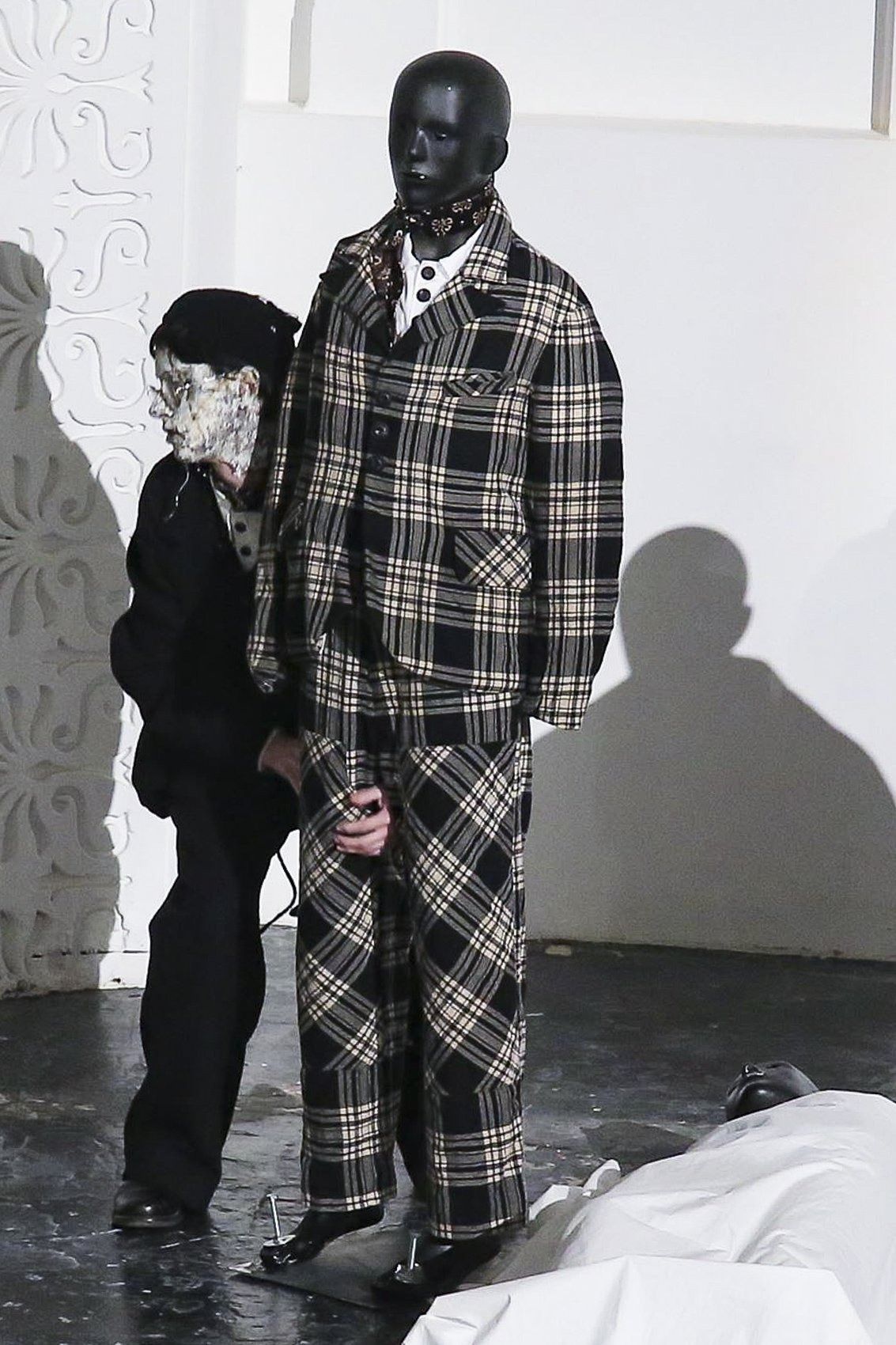 John Alexander Skelton John Alexander Skelton AW20 CVIII 1/9 Tea Dyed Plaid Jacket Size US M / EU 48-50 / 2 - 4 Thumbnail
