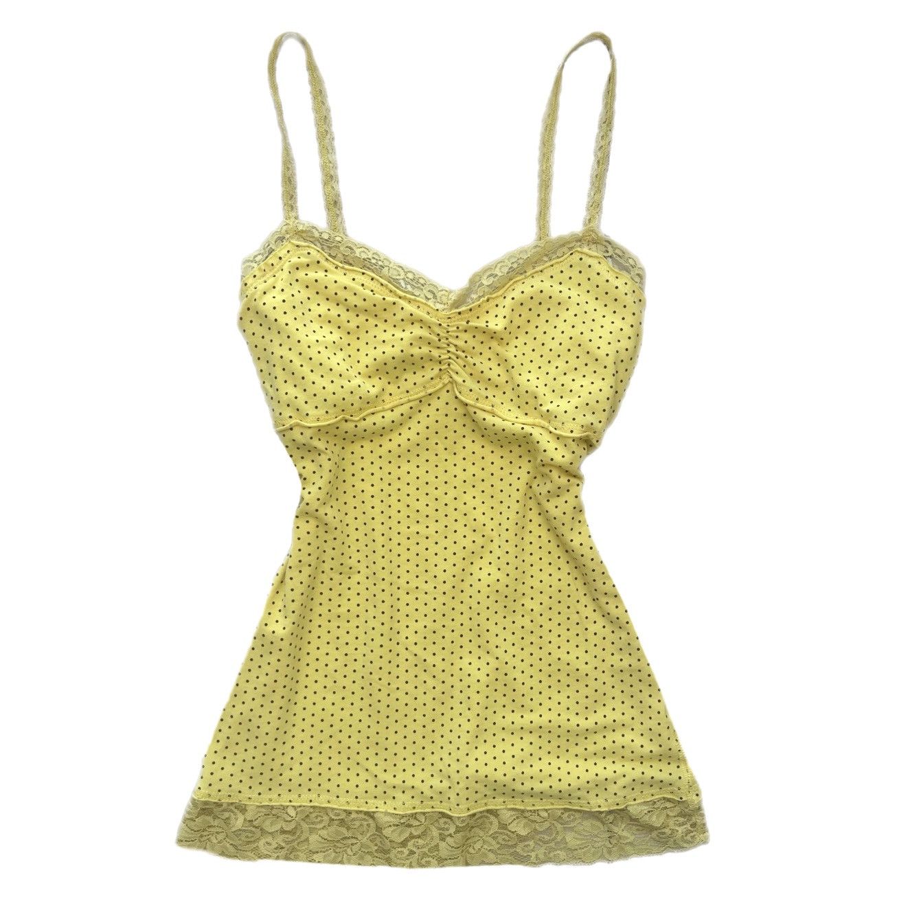 Other y2k yellow polka dot lace cami top Size XS / US 0-2 / IT 36-38 - 1 Preview