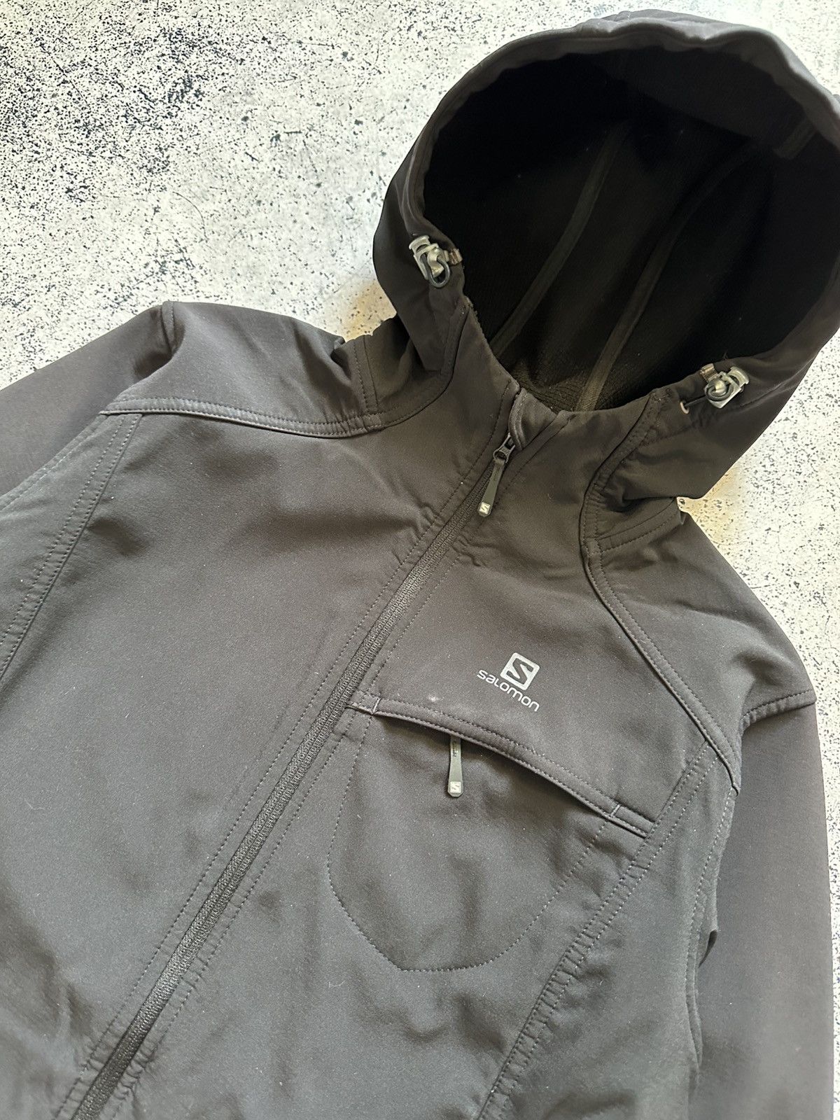 Salomon × Vintage Vintage Salomon Windbreaker Hoodie Jacket Light Goretex Size L / US 10 / IT 46 - 3 Thumbnail