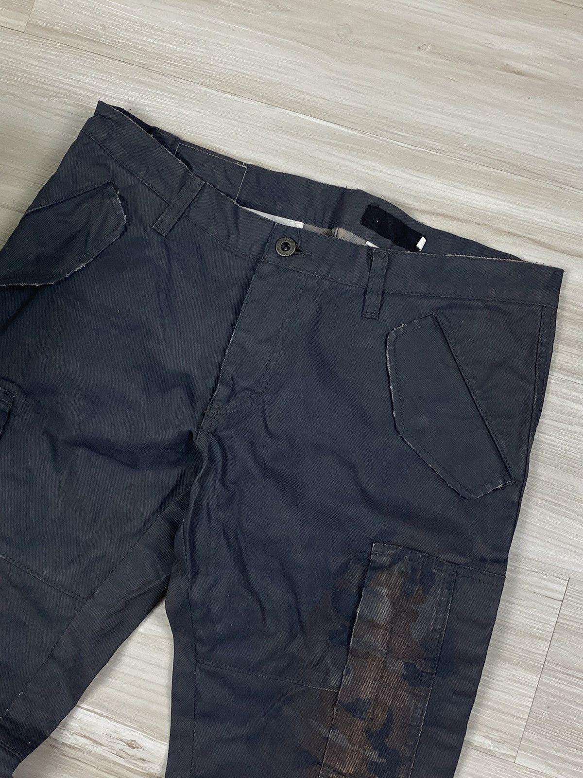 If Six Was Nine × Japanese Brand × L7 Real Hip 2000s L7 real hip cargo pocket pants design camo Size US 32 / EU 48 - 8 Thumbnail