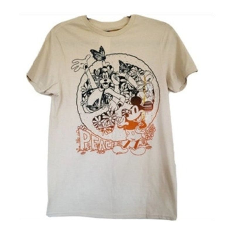 Disney Disney Mickey Mouse Goofy Peace Tee Shirt Large NWT Size L / US 10 / IT 46 - 2 Thumbnail