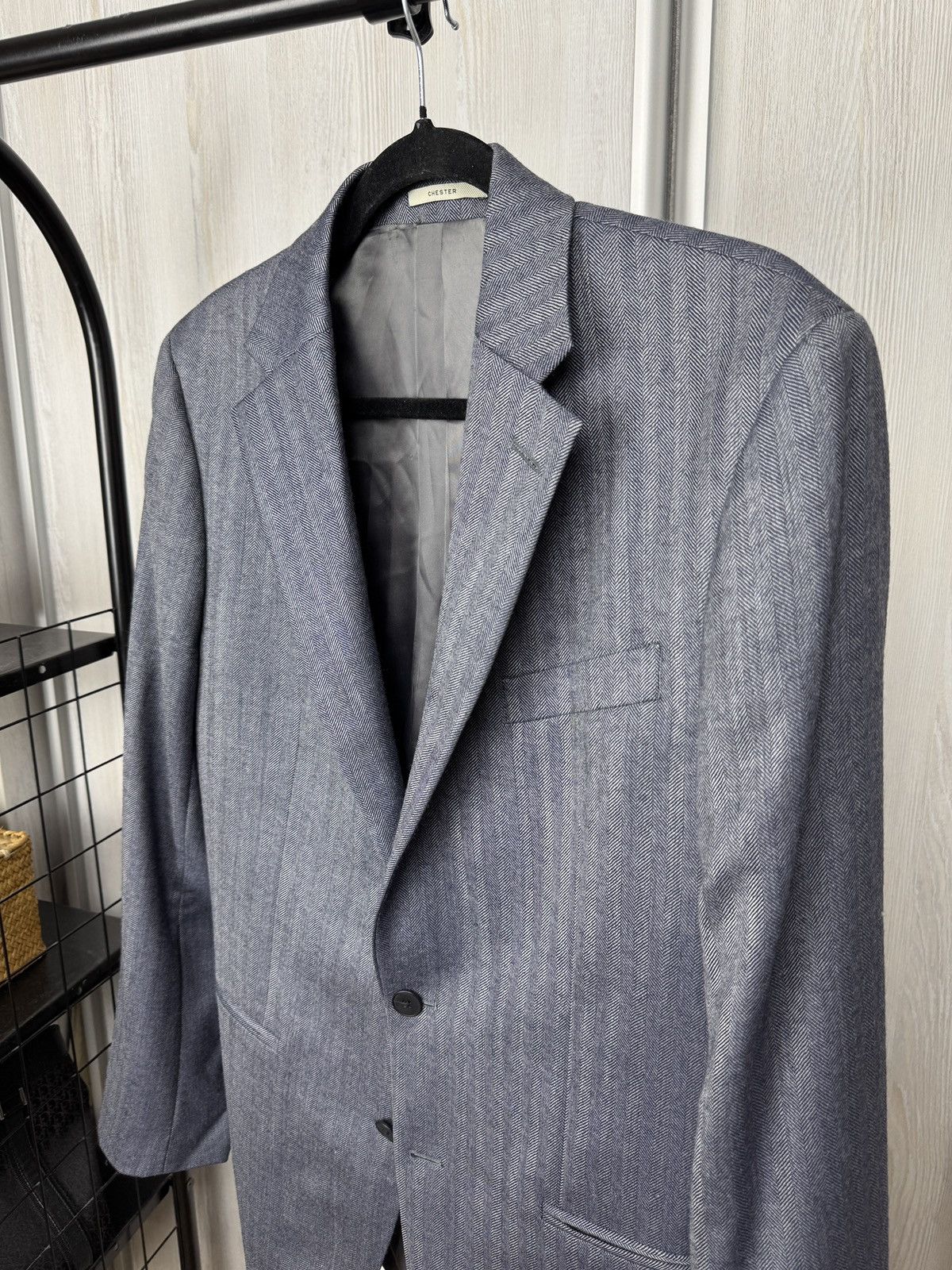 Chester Barrie Chester by Chester Barrie Saville Row herringbone blazer Size 40L - 4 Thumbnail