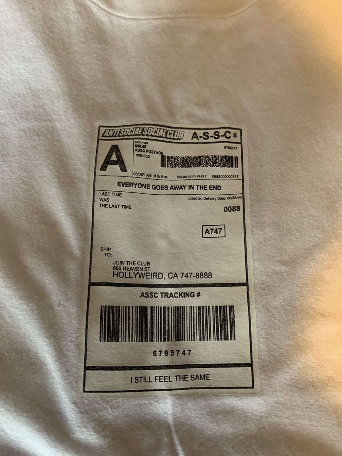 Anti Social Social Club Anti Social Social Club Thank God Tee White Size US L / EU 52-54 / 3 - 3 Thumbnail