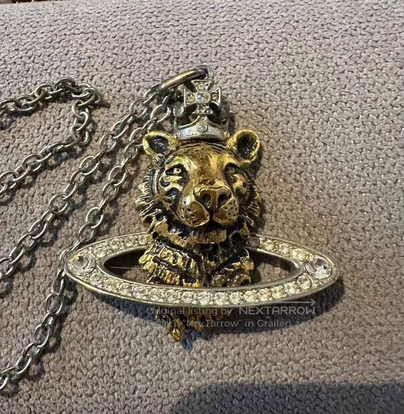 Vivienne Westwood Vivienne Westwood Rare Tiger Head Necklace Size ONE SIZE - 1 Thumbnail