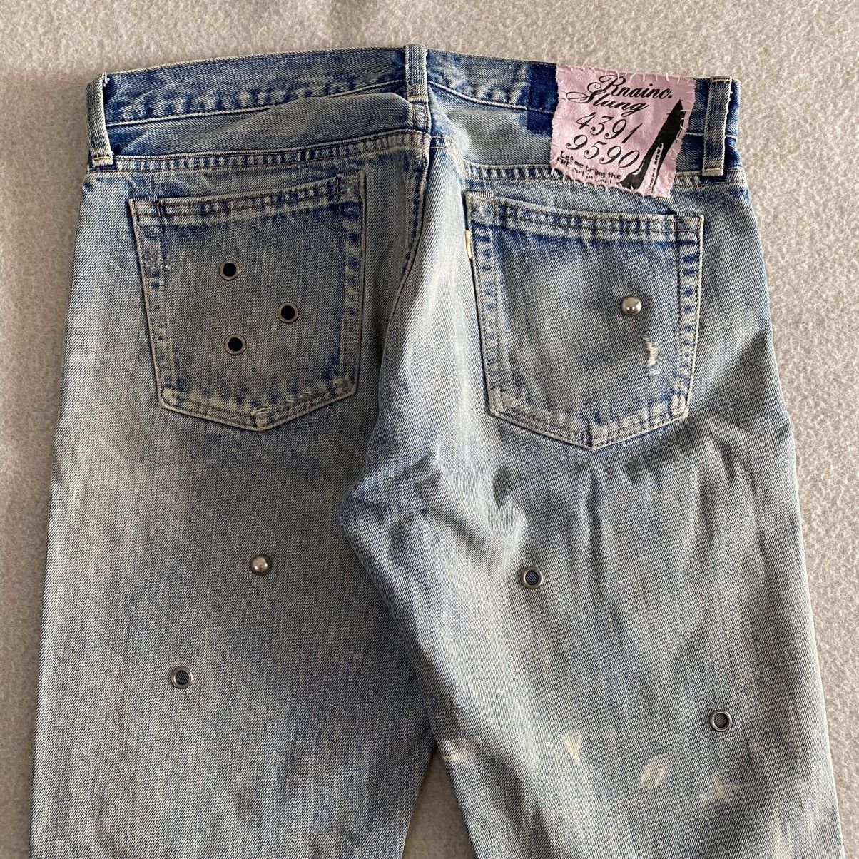 If Six Was Nine × Japanese Brand Rnainc Slang Distressed Sashiko Denim w32 Size US 32 / EU 48 - 6 Thumbnail