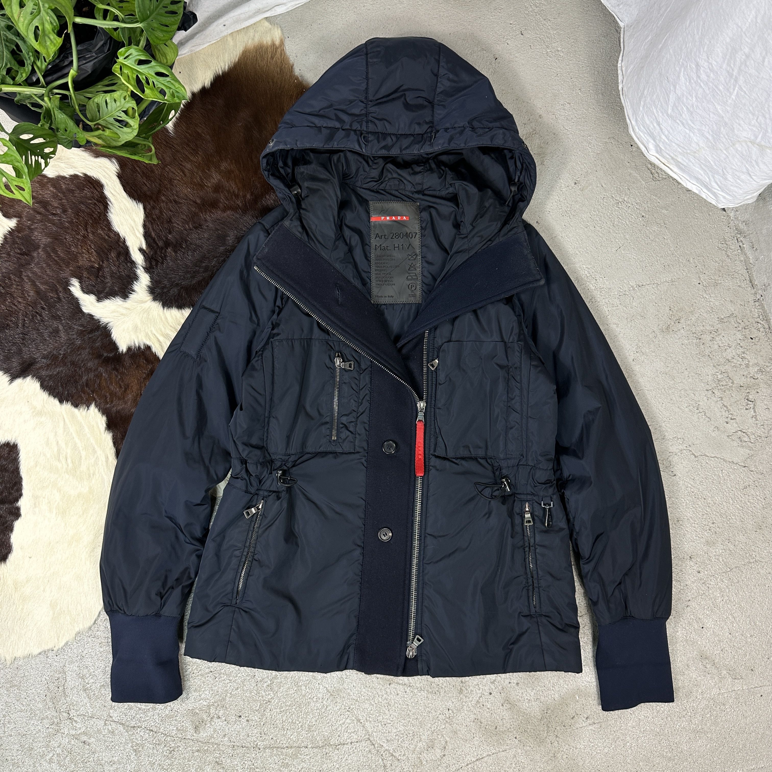 Designer × Prada × Vintage Prada Vintage Y2k Designer jacket coat Rare Size M / US 6-8 / IT 42-44 - 2 Thumbnail