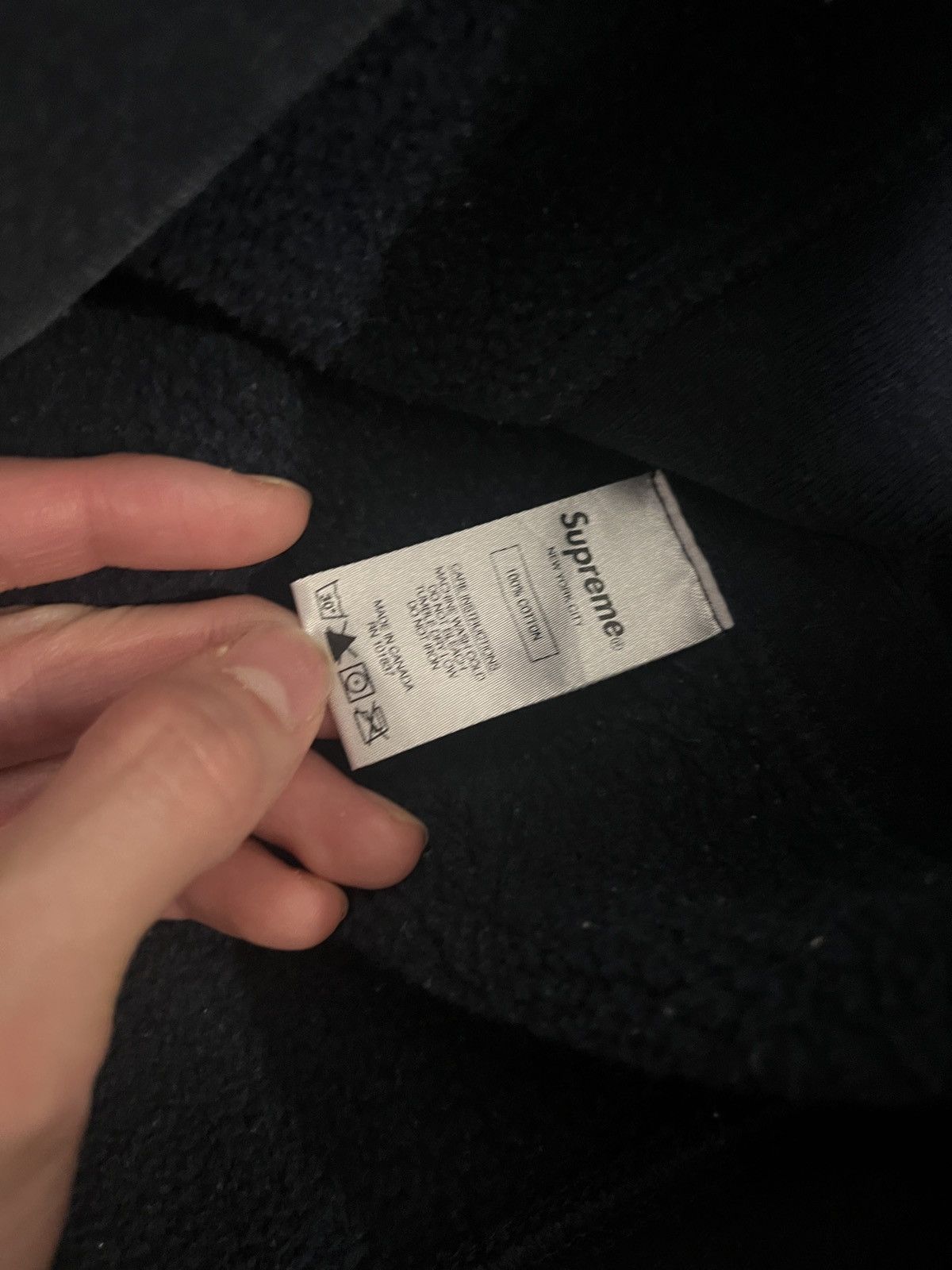 Supreme Supreme Brush 2017 Hoodie FW17 Navy Size US M / EU 48-50 / 2 - 7 Thumbnail