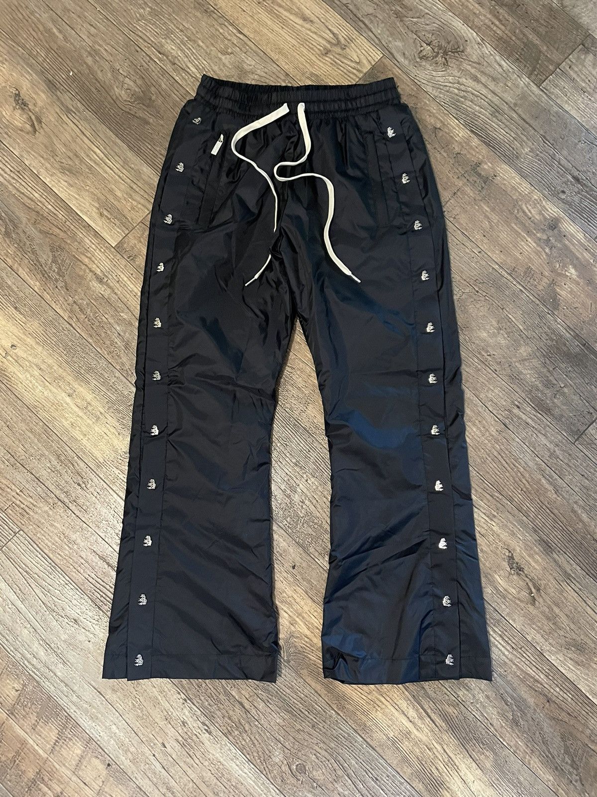 HELLSTAR Hellstar Waxed Nylon Flare Pants | Grailed