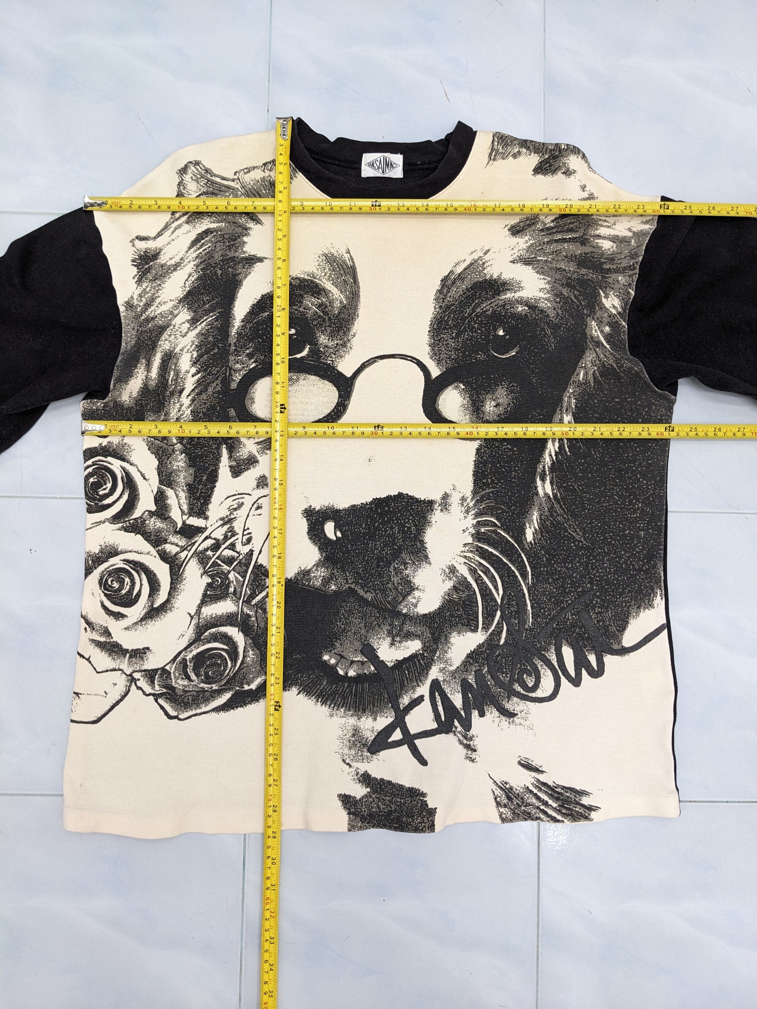 Kansai Yamamoto Vintage KANSAI MAN 90s Artistic Dog Graphic Crewneck Size US L / EU 52-54 / 3 - 7 Thumbnail