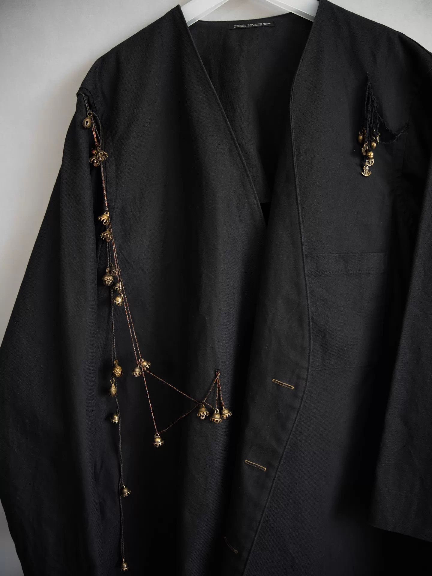 Yohji Yamamoto Yohji Yamamoto 17SS Handmade Brass & Iron Bell Jacket Size US L / EU 52-54 / 3 - 3 Thumbnail