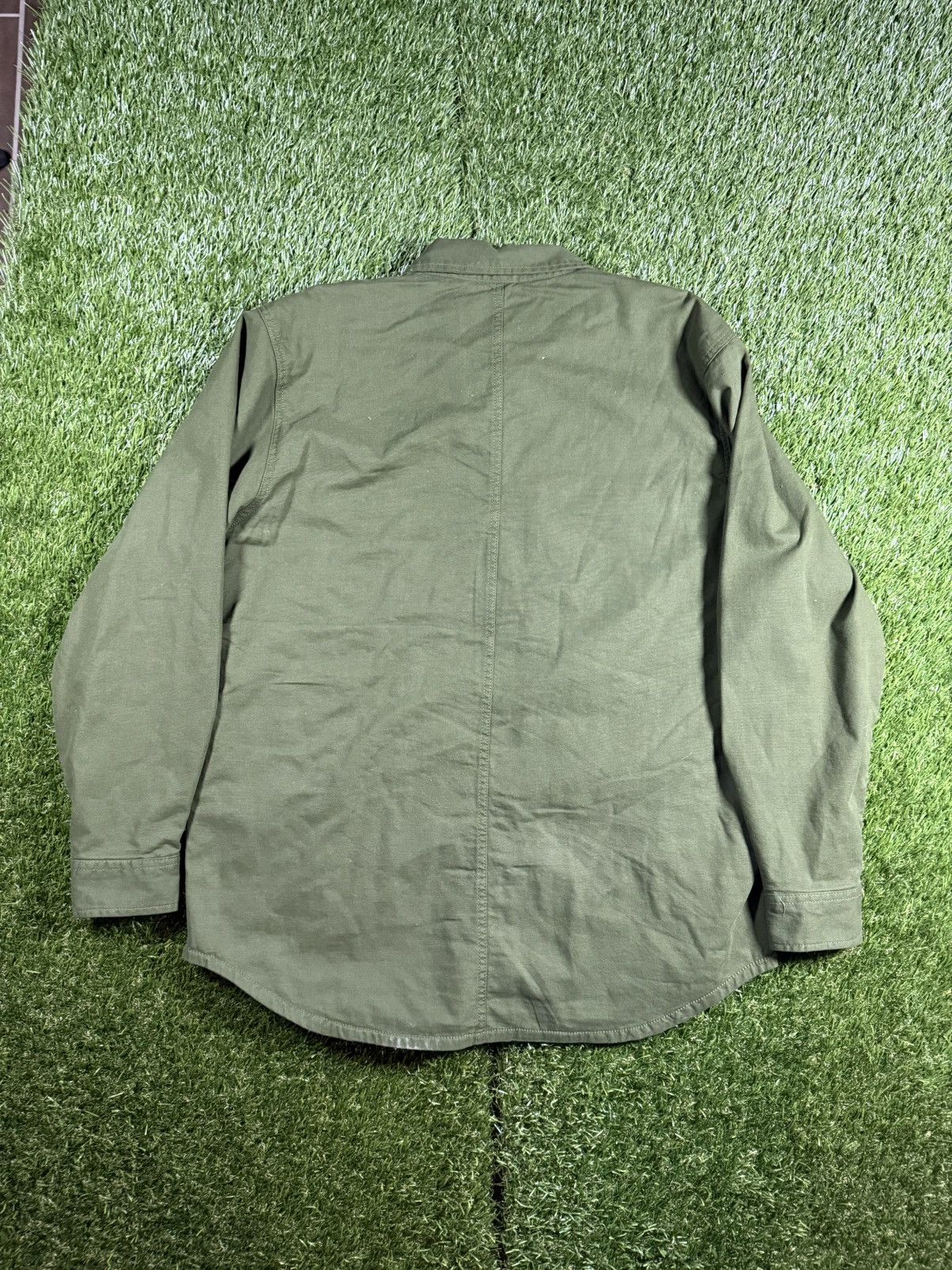 Carhartt Vintage Y2k Olive Green Blanket Lined Carhartt Chore Jacket Size US L / EU 52-54 / 3 - 5 Thumbnail