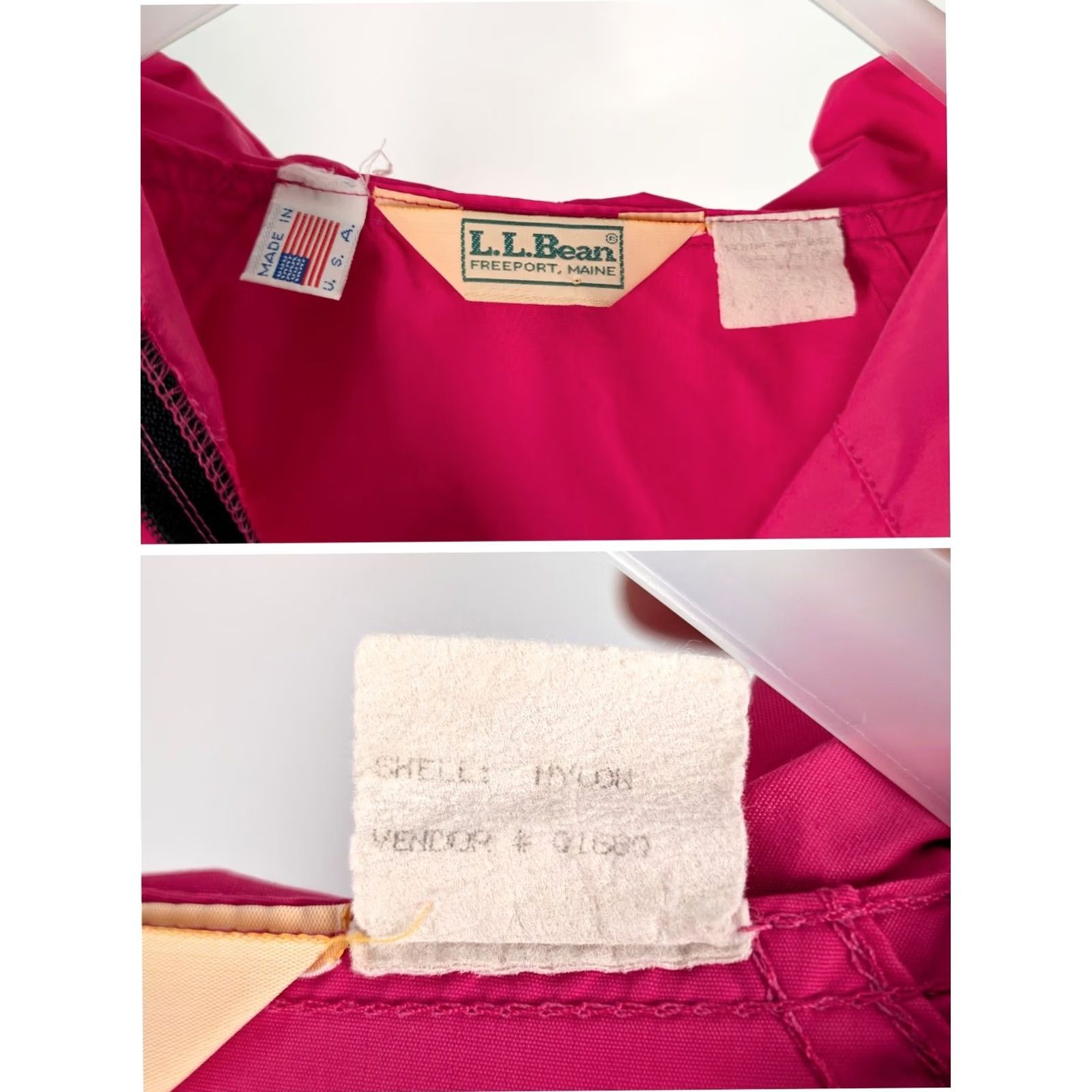 Vintage VINTAGE 90s L.L. Bean Anorak Jacket Nylon Pink Hooded Pullover Windbreaker Mens L Size US L / EU 52-54 / 3 - 2 Thumbnail
