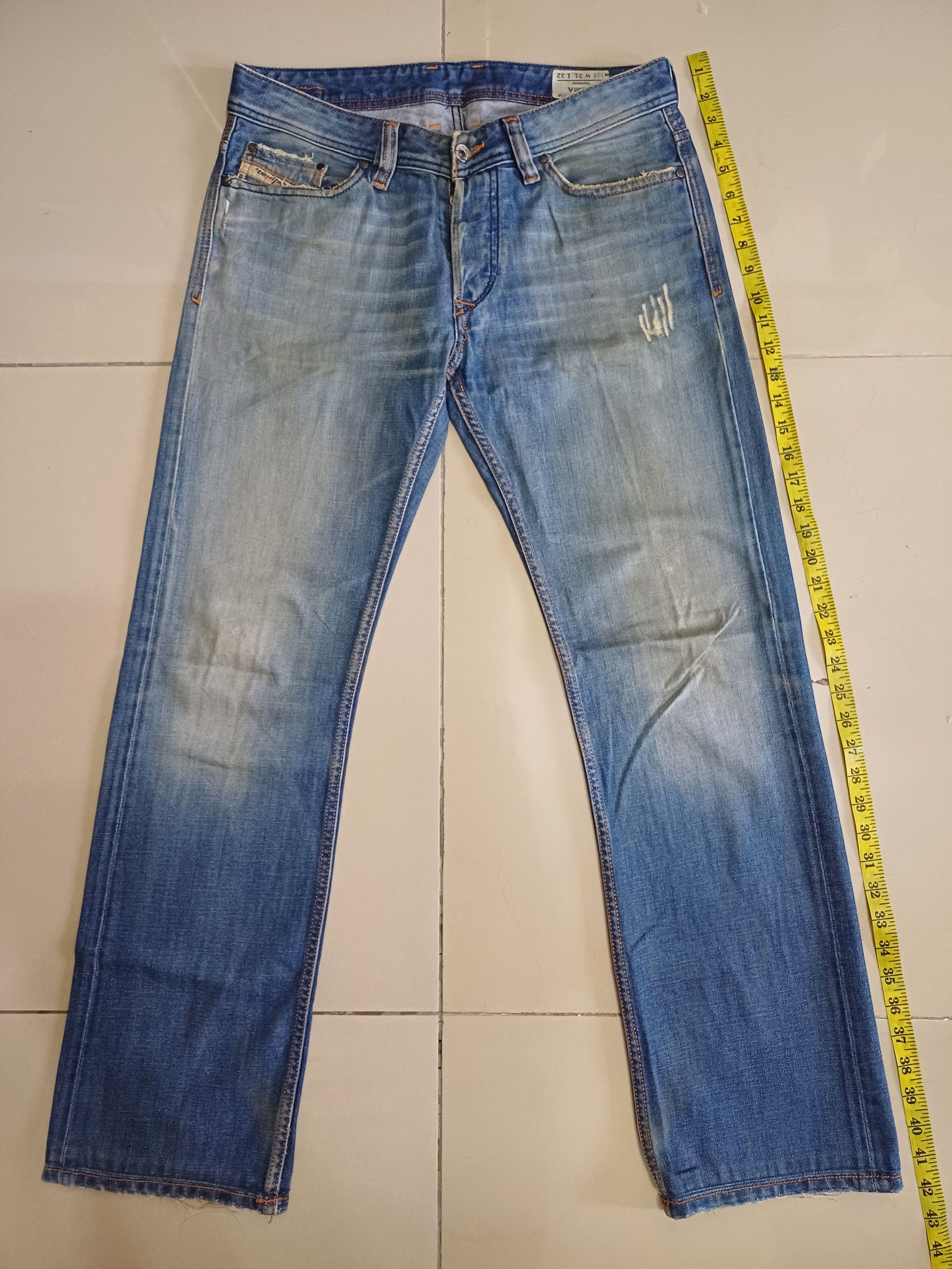 Designer × Seditionaries Diesel jeans, distressed & faded colour design Size US 31 - 1 Thumbnail