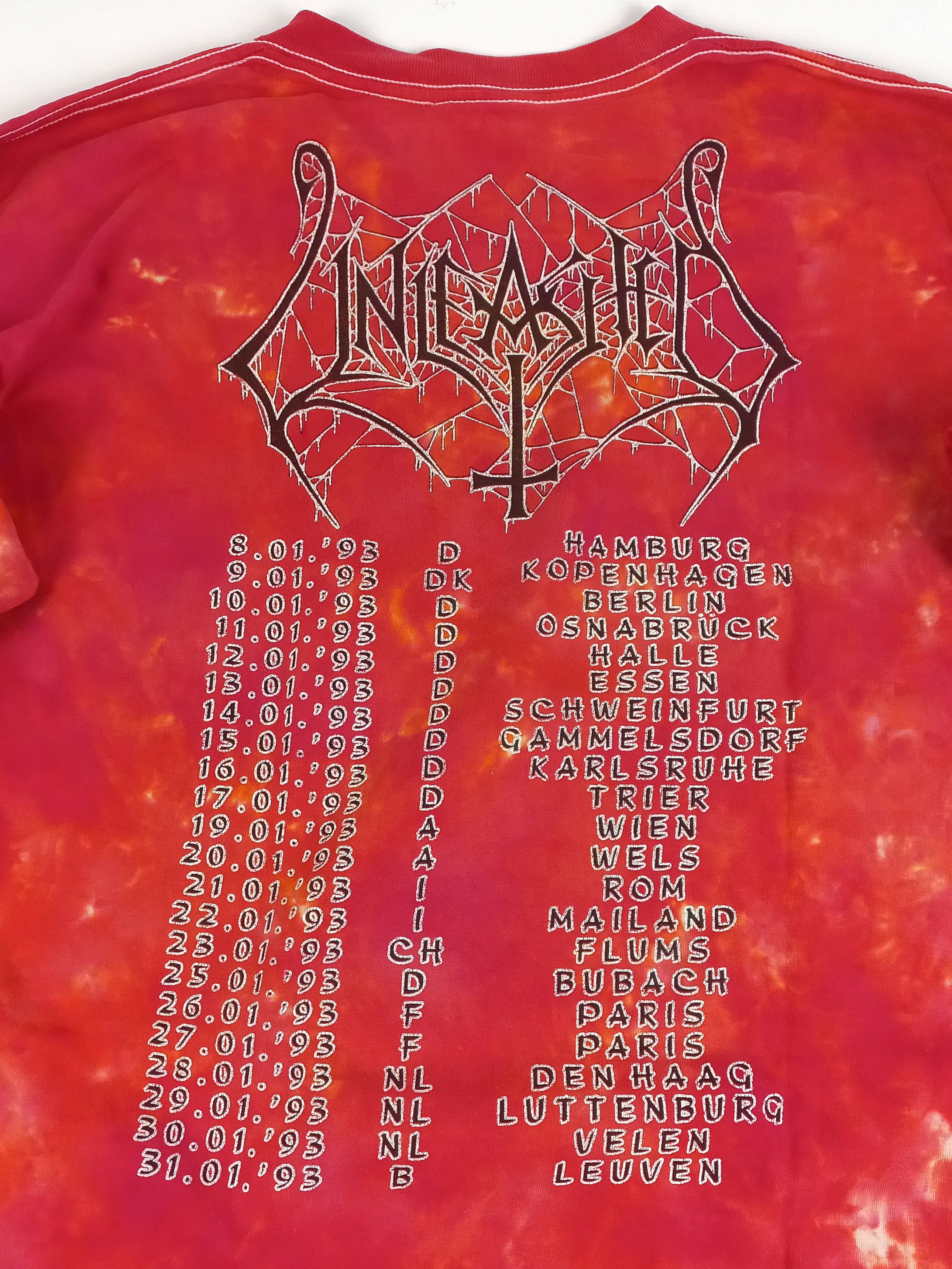 Band Tees × Vintage Very Rare Unleashed band autographed vintage longsleeve 1993 Size US XL / EU 56 / 4 - 7 Thumbnail