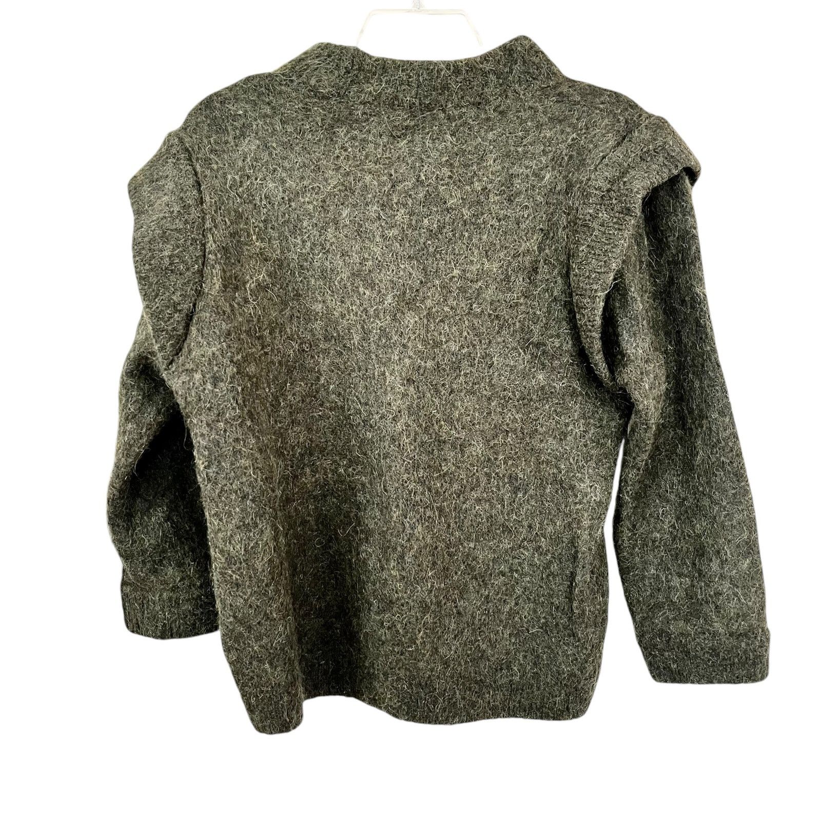 Zara Zara Green Alpaca Wool Crewneck Pullover Sweater Size Medium Size M / US 6-8 / IT 42-44 - 2 Thumbnail