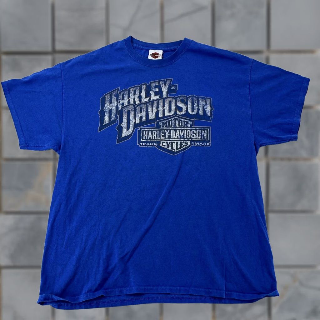 Harley Davidson Harley-Davidson Shirt Mens L Blue Key West Florida Motorcycle Biker Tee Size US L / EU 52-54 / 3 - 1 Thumbnail