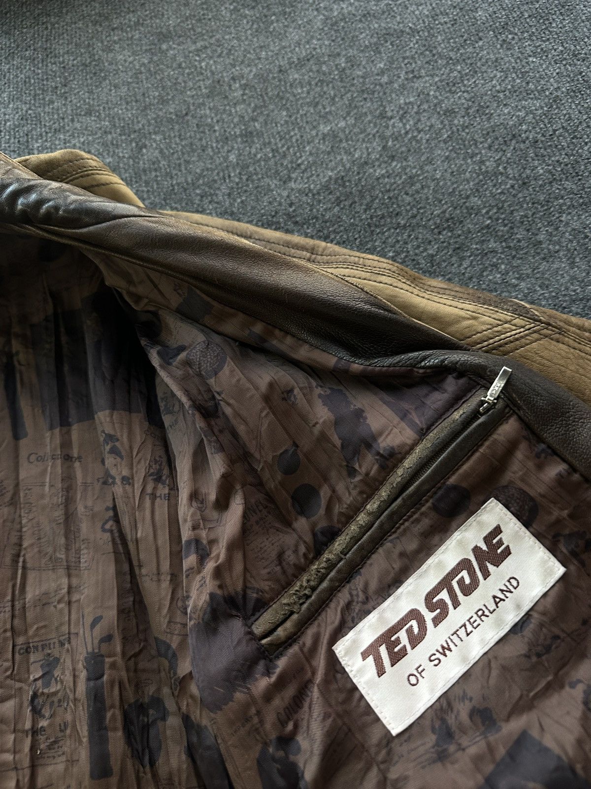 Other 🚨VNTG LEATHER JACKET AVANT GARDE ASYMMETRICAL BROWN MOTO Size US M / EU 48-50 / 2 - 17 Thumbnail