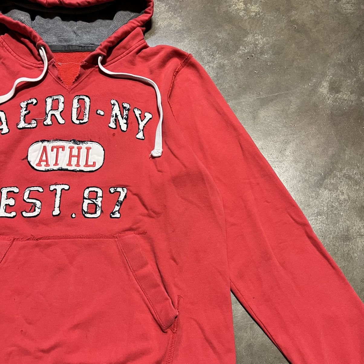 Aeropostale Vintage Aeropostale Aero NY 87 Hoodie Sweatshirt Surf Skater Size US XL / EU 56 / 4 - 8 Thumbnail