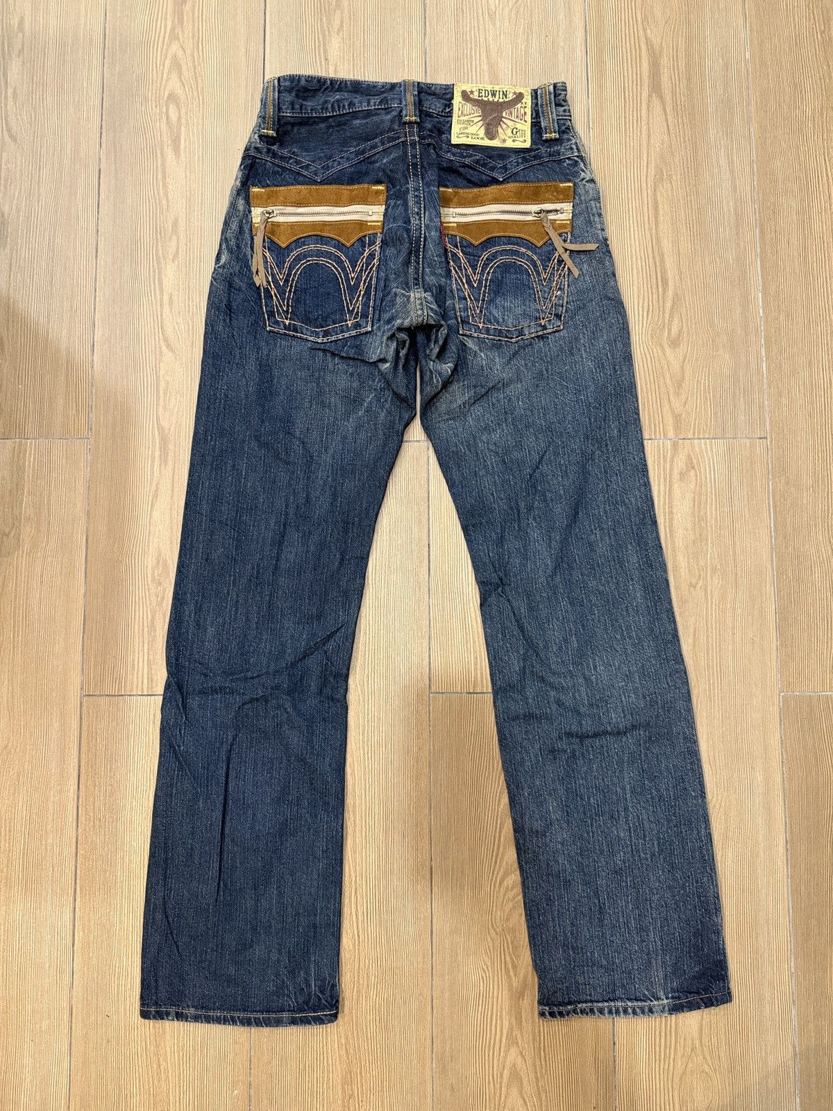 If Six Was Nine Edwin Exclusive Vintage Cowboy Suede Pocket Size US 29 - 6 Thumbnail